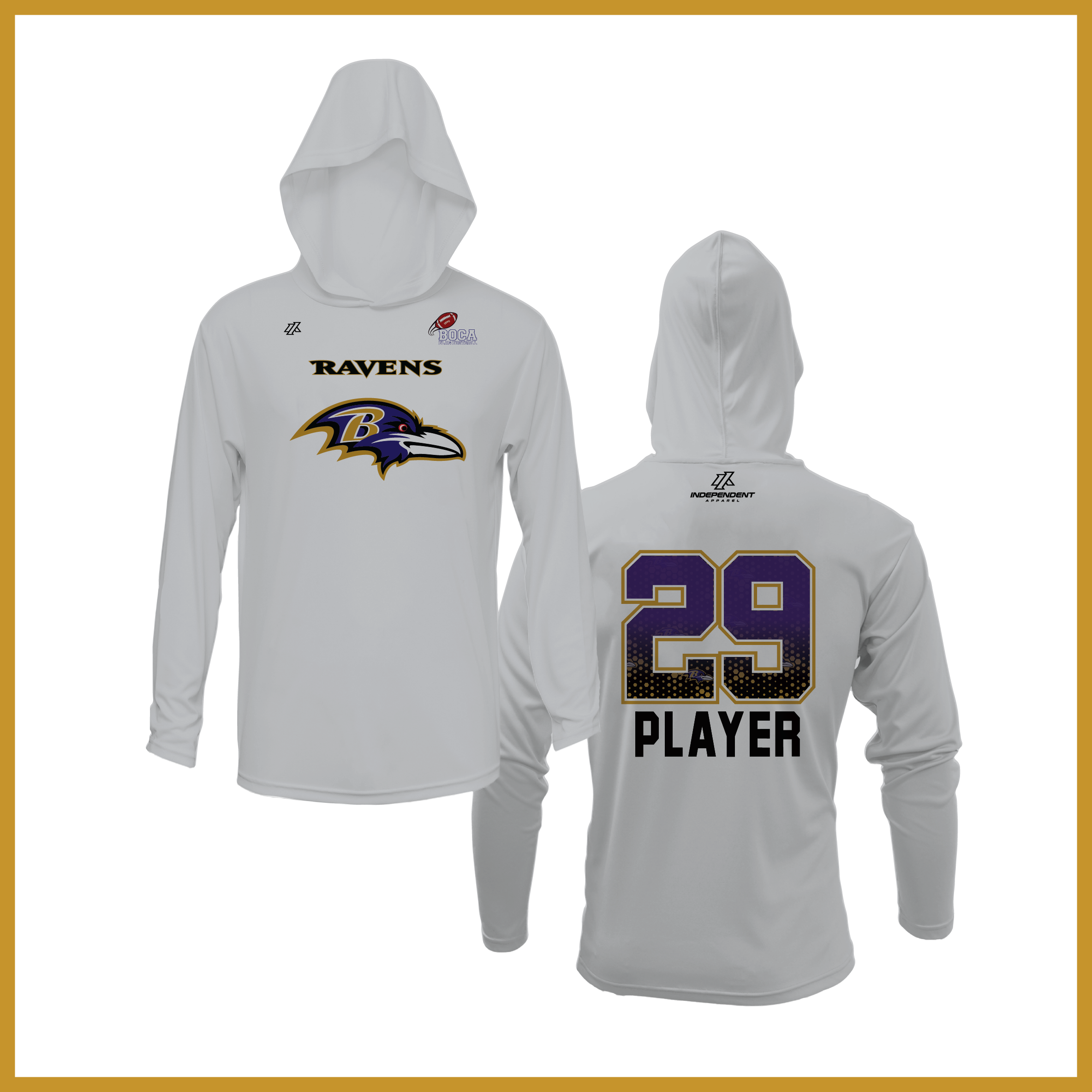 BFFC Fall '25 Ravens Mascot Lightweight Hoodie