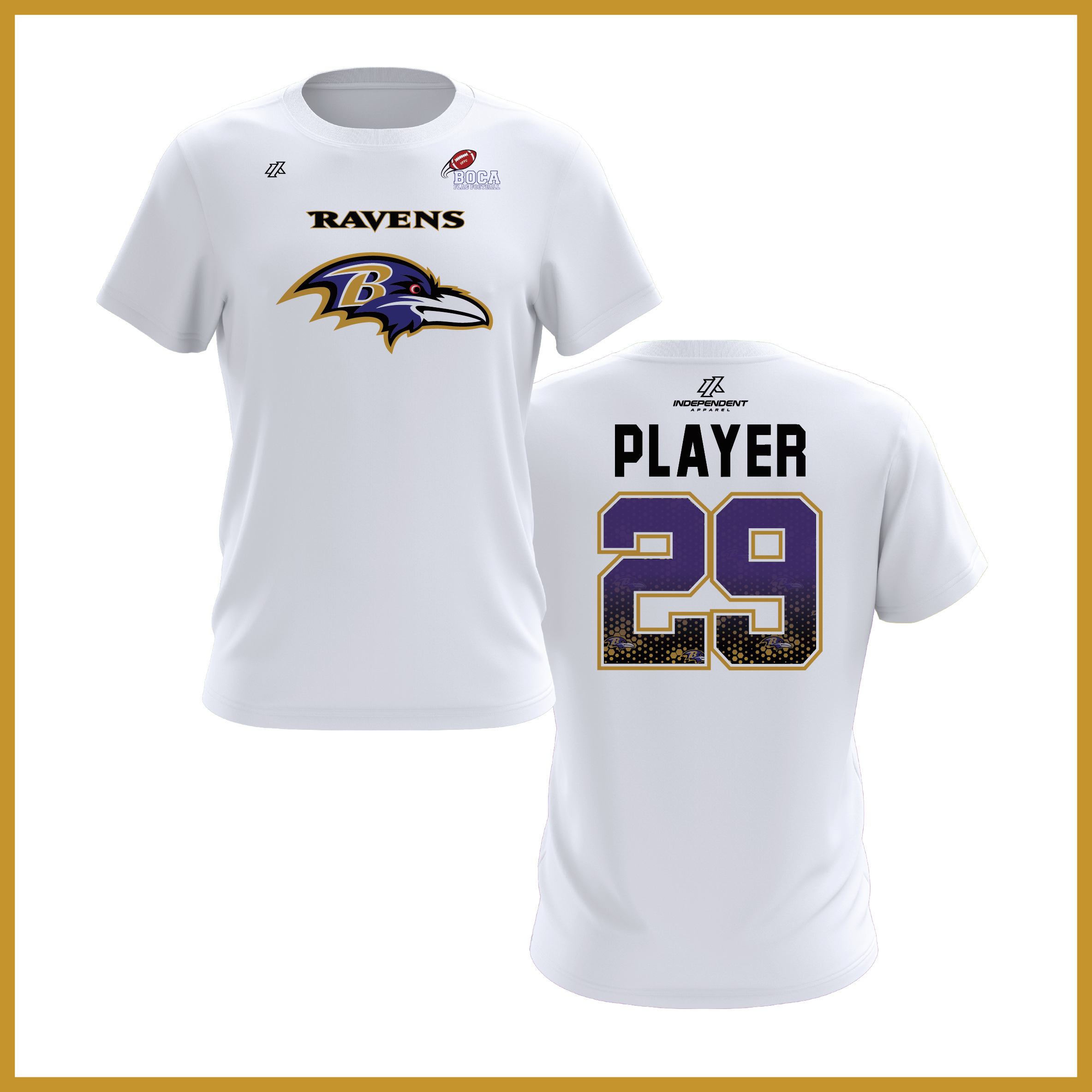 BFFC Fall '25 Ravens Mascot Short Sleeve Shirt