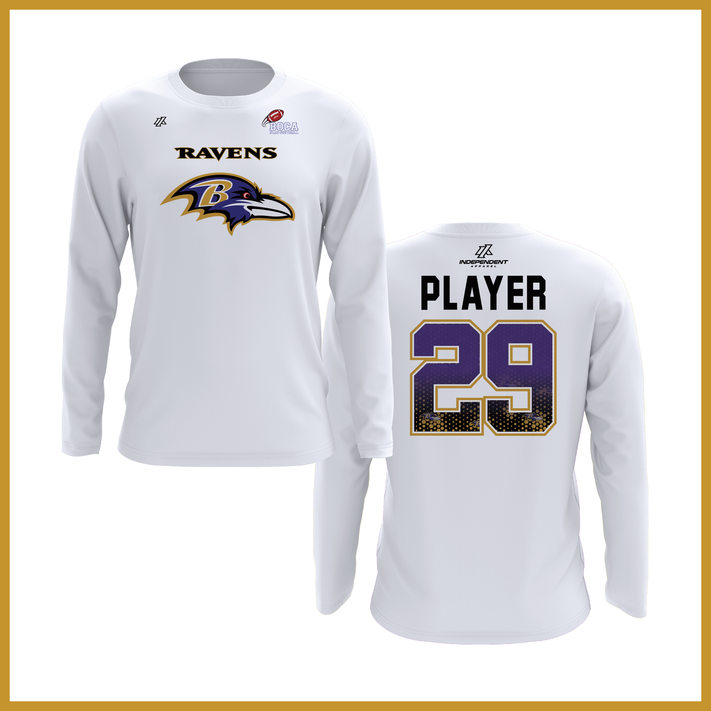 BFFC Fall '25 Ravens Mascot Long Sleeve Shirt