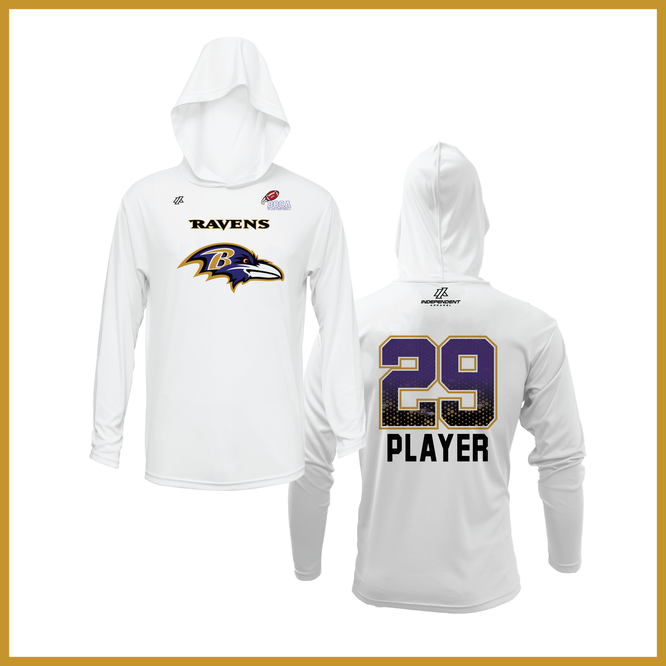 BFFC Fall '25 Ravens Mascot Lightweight Hoodie