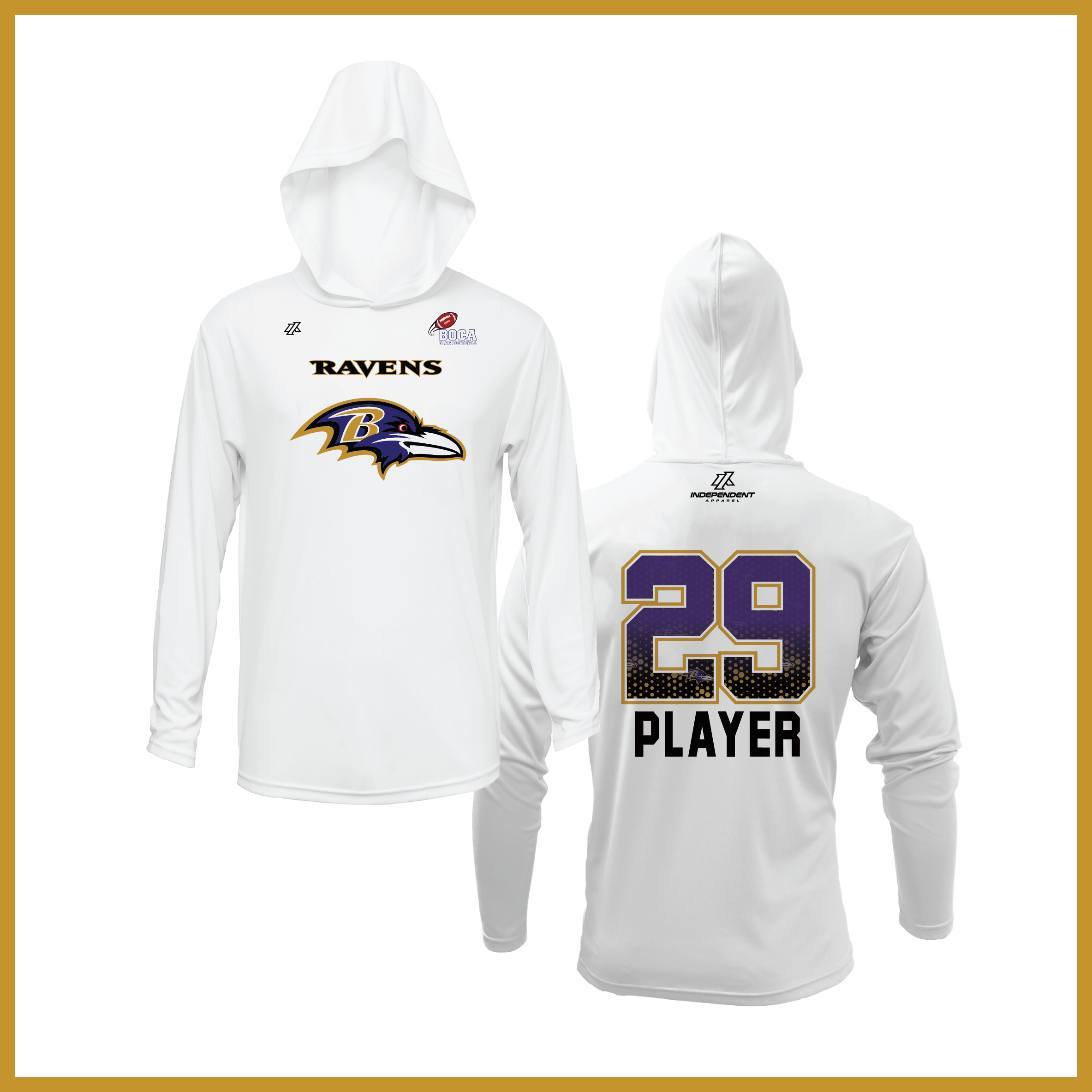 BFFC Fall '25 Ravens Mascot Lightweight Hoodie