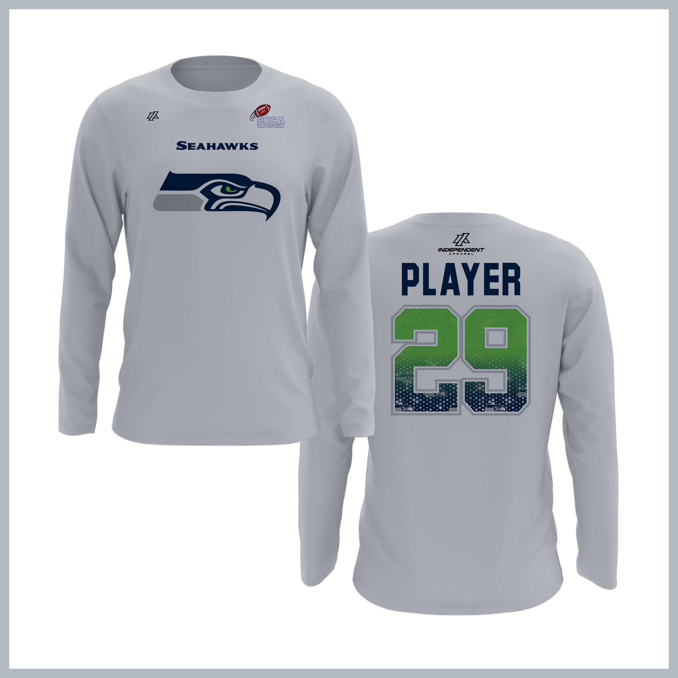 BFFC Fall '25 Seahawks Mascot Long Sleeve Shirt