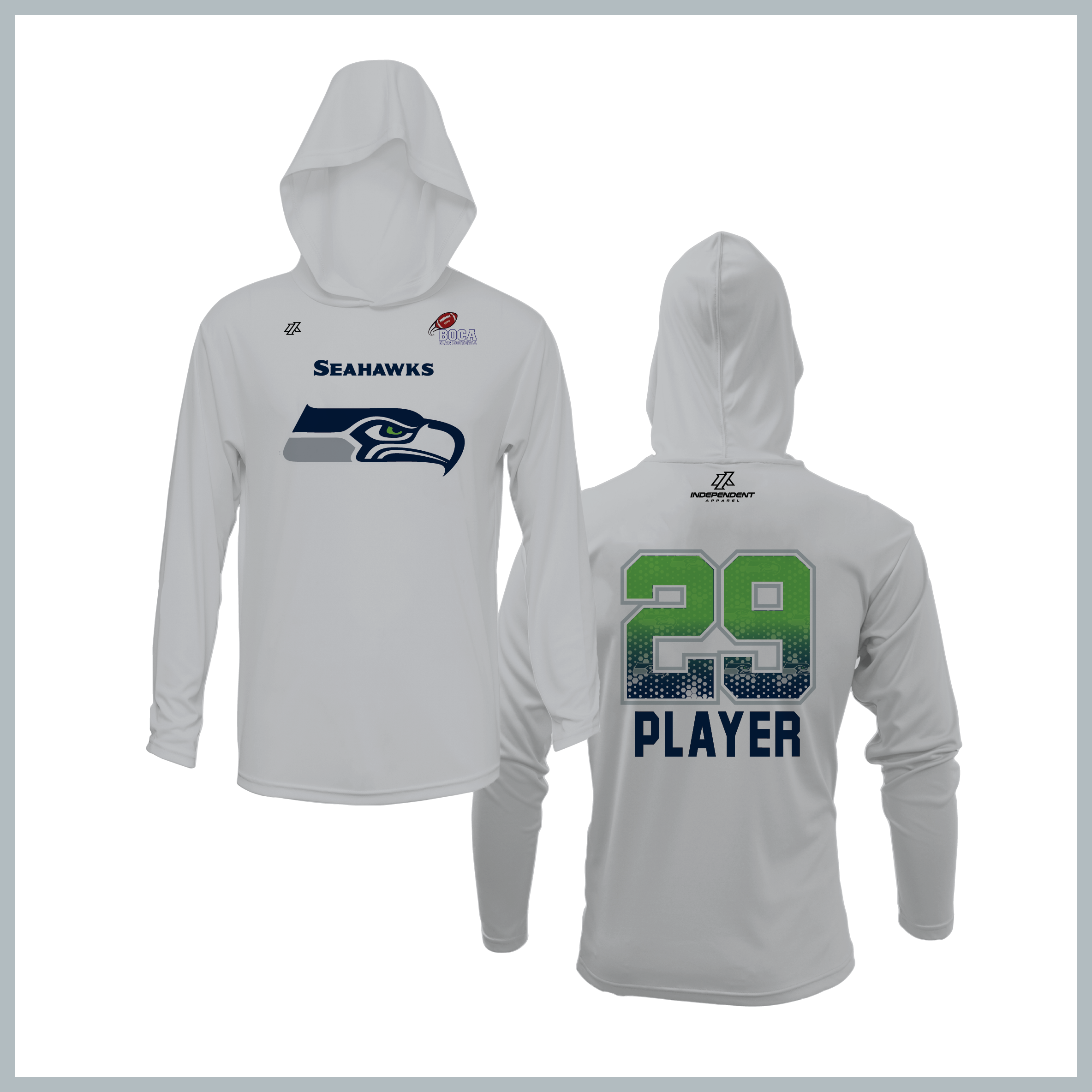 BFFC Fall '25 Seahawks Mascot Lightweight Hoodie