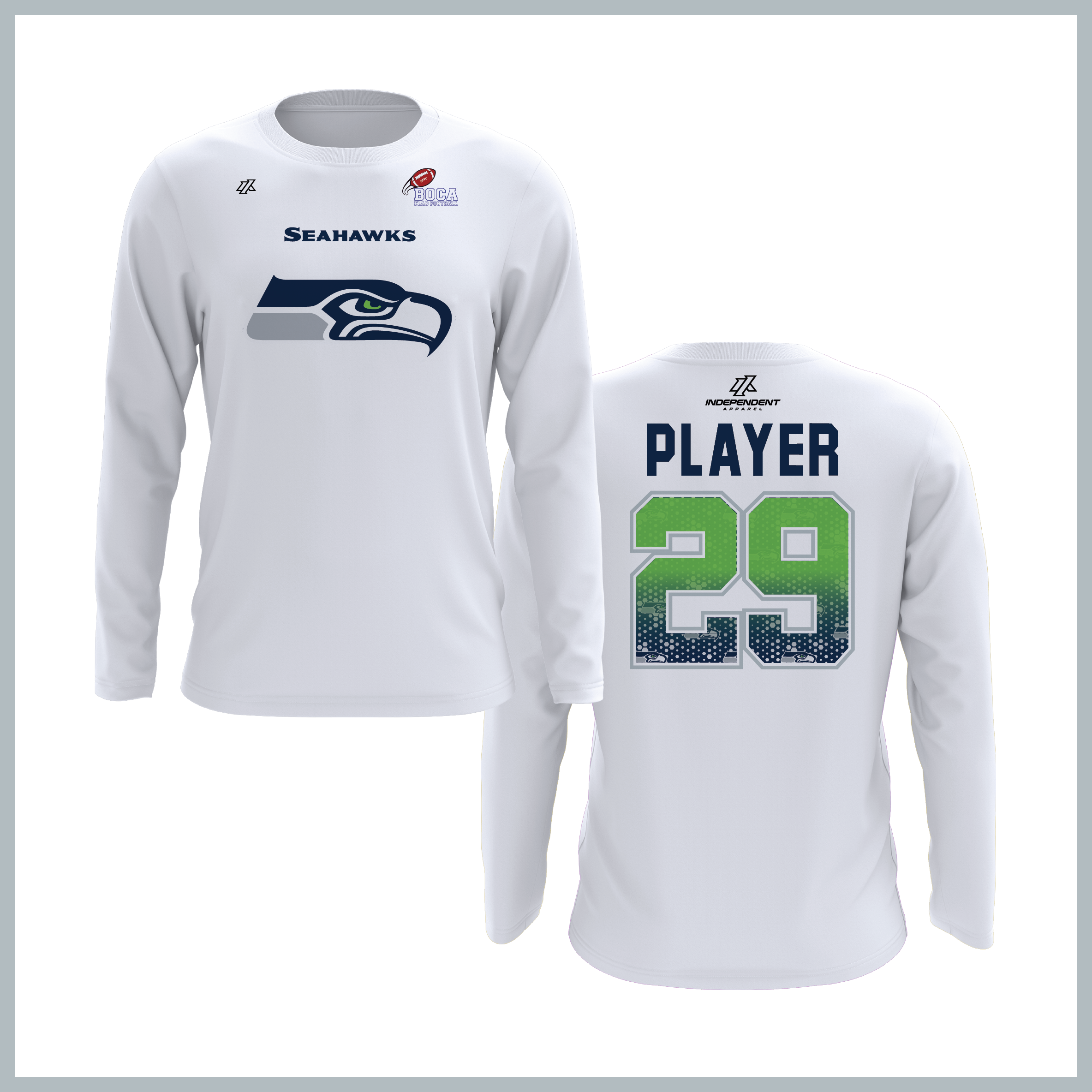 BFFC Fall '25 Seahawks Mascot Long Sleeve Shirt