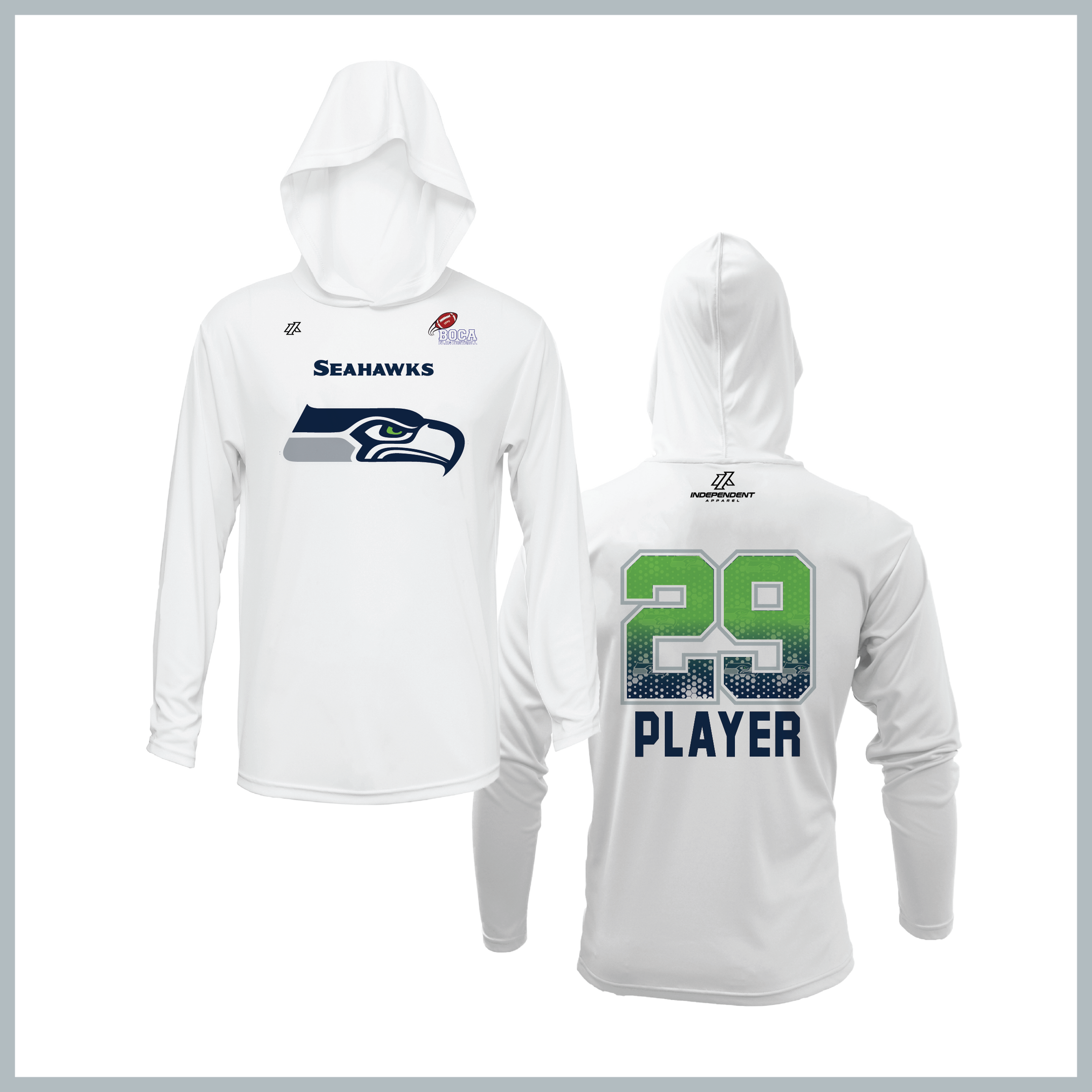 BFFC Fall '25 Seahawks Mascot Lightweight Hoodie
