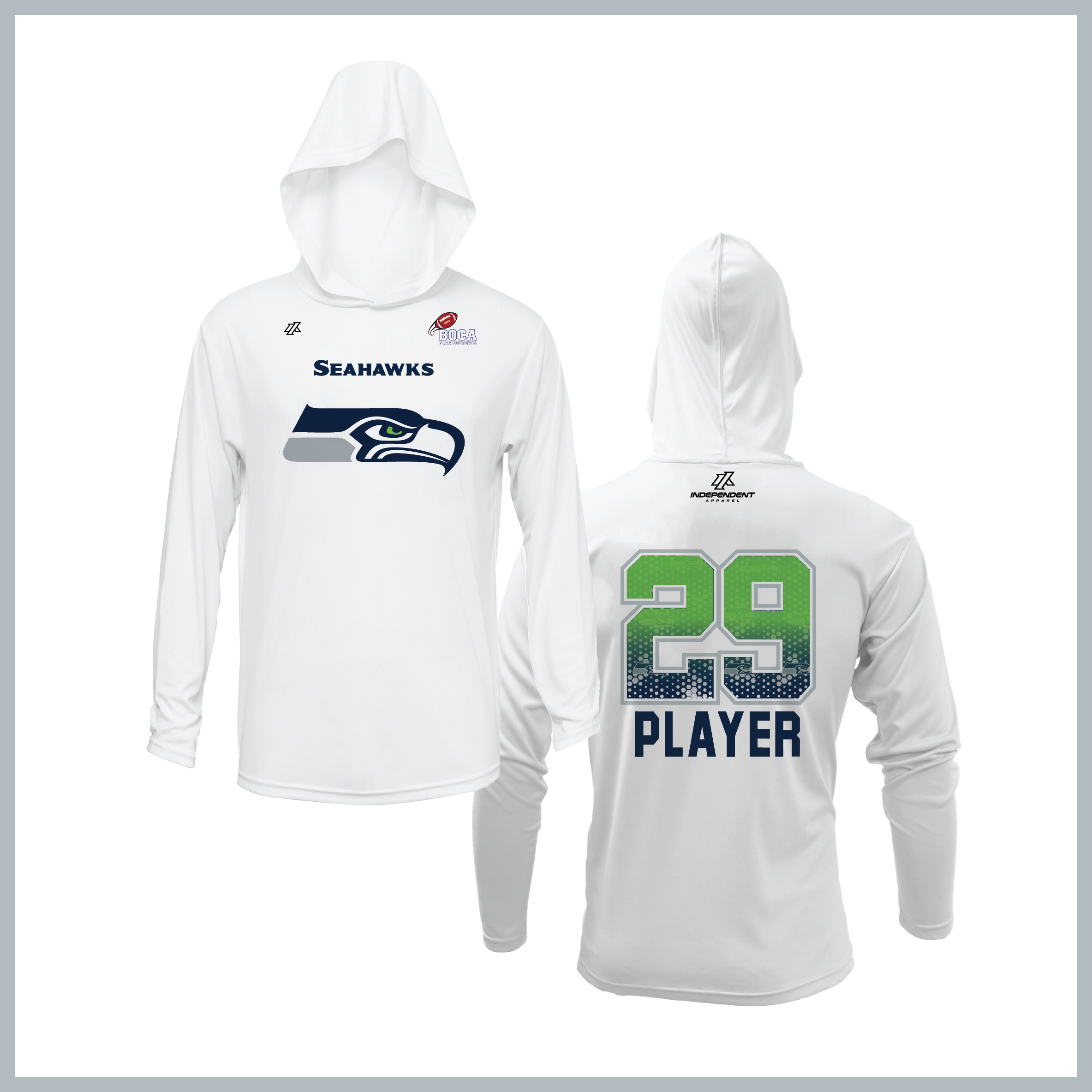 BFFC Fall '25 Seahawks Mascot Lightweight Hoodie