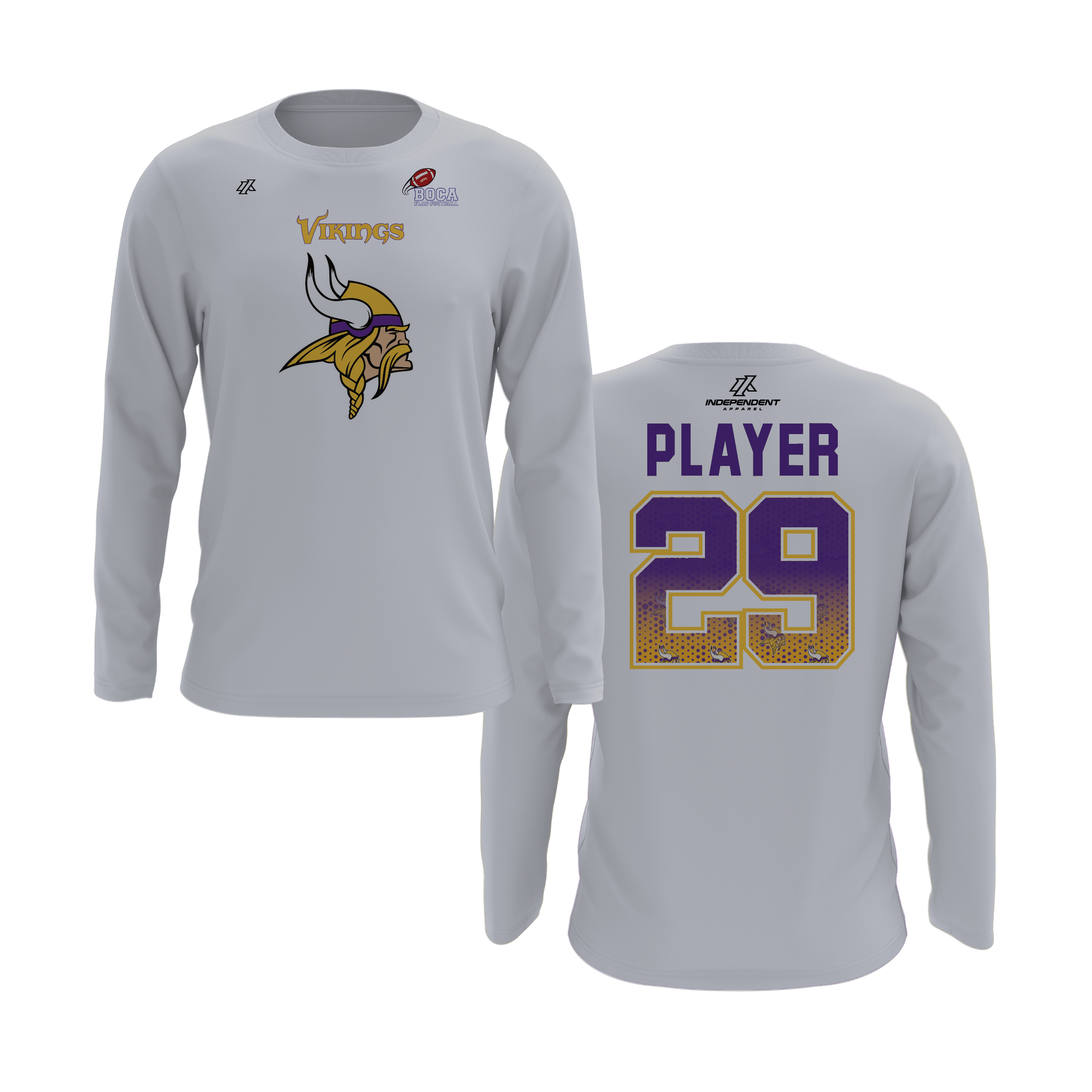 BFFC Fall '25 Vikings Mascot Long Sleeve Shirt