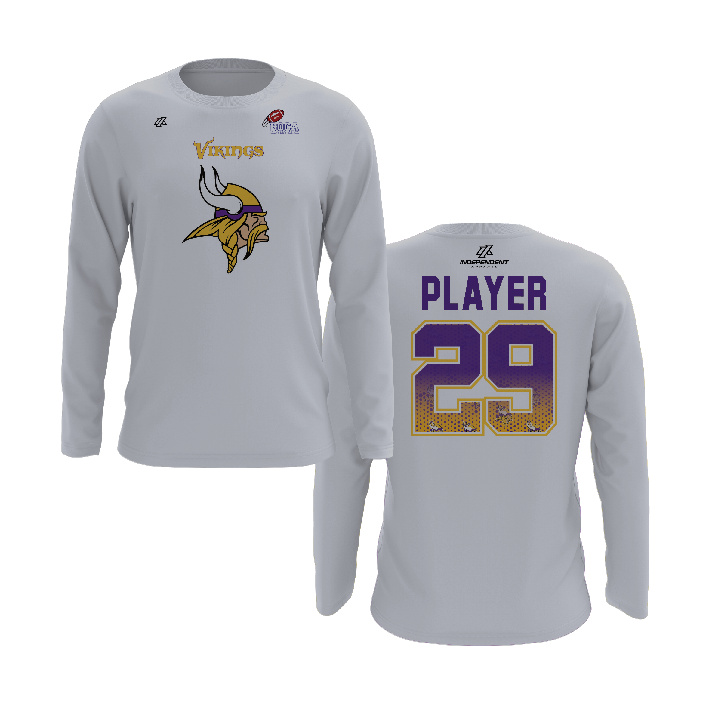 BFFC Fall '25 Vikings Mascot Long Sleeve Shirt