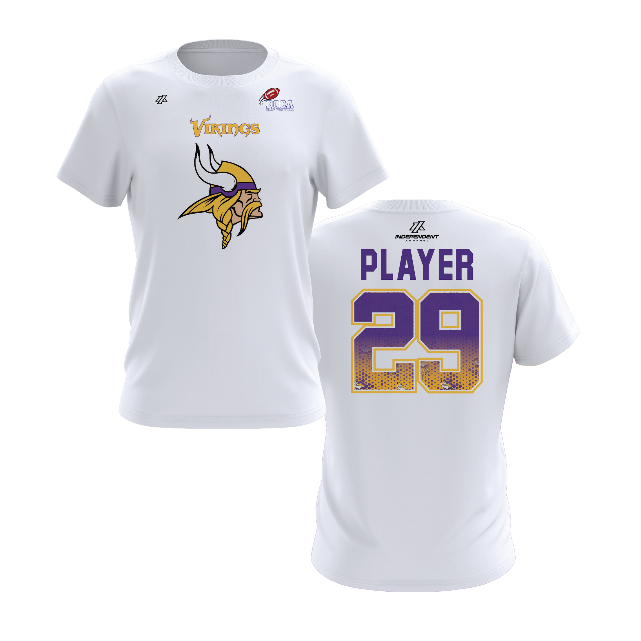 BFFC Fall '25 Vikings Mascot Short Sleeve Shirt