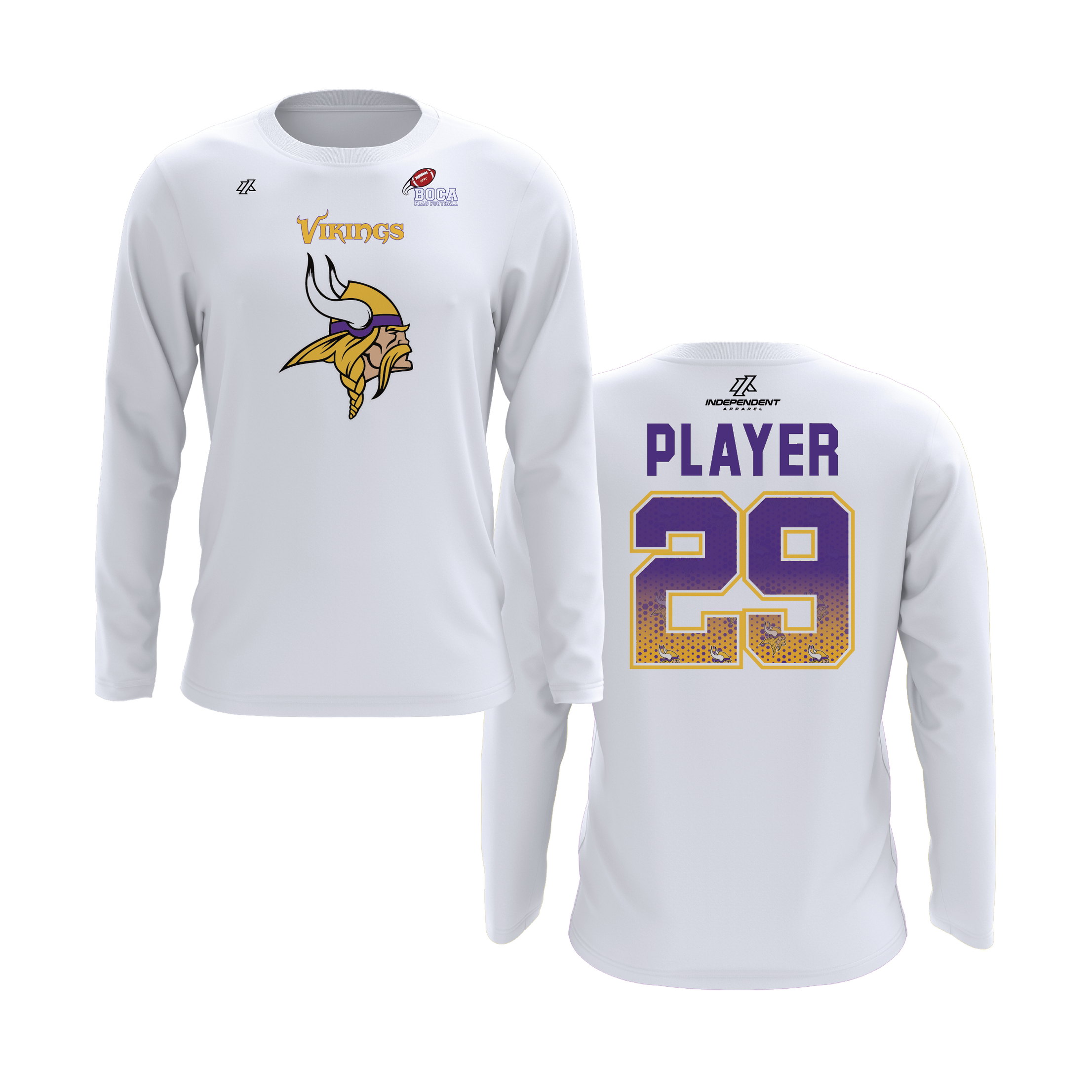 BFFC Fall '25 Vikings Mascot Long Sleeve Shirt