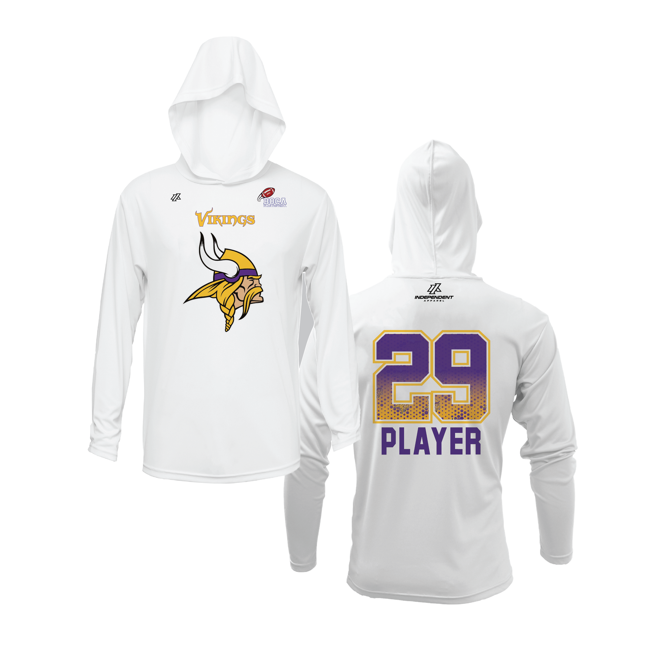 BFFC Fall '25 Vikings Mascot Lightweight Hoodie