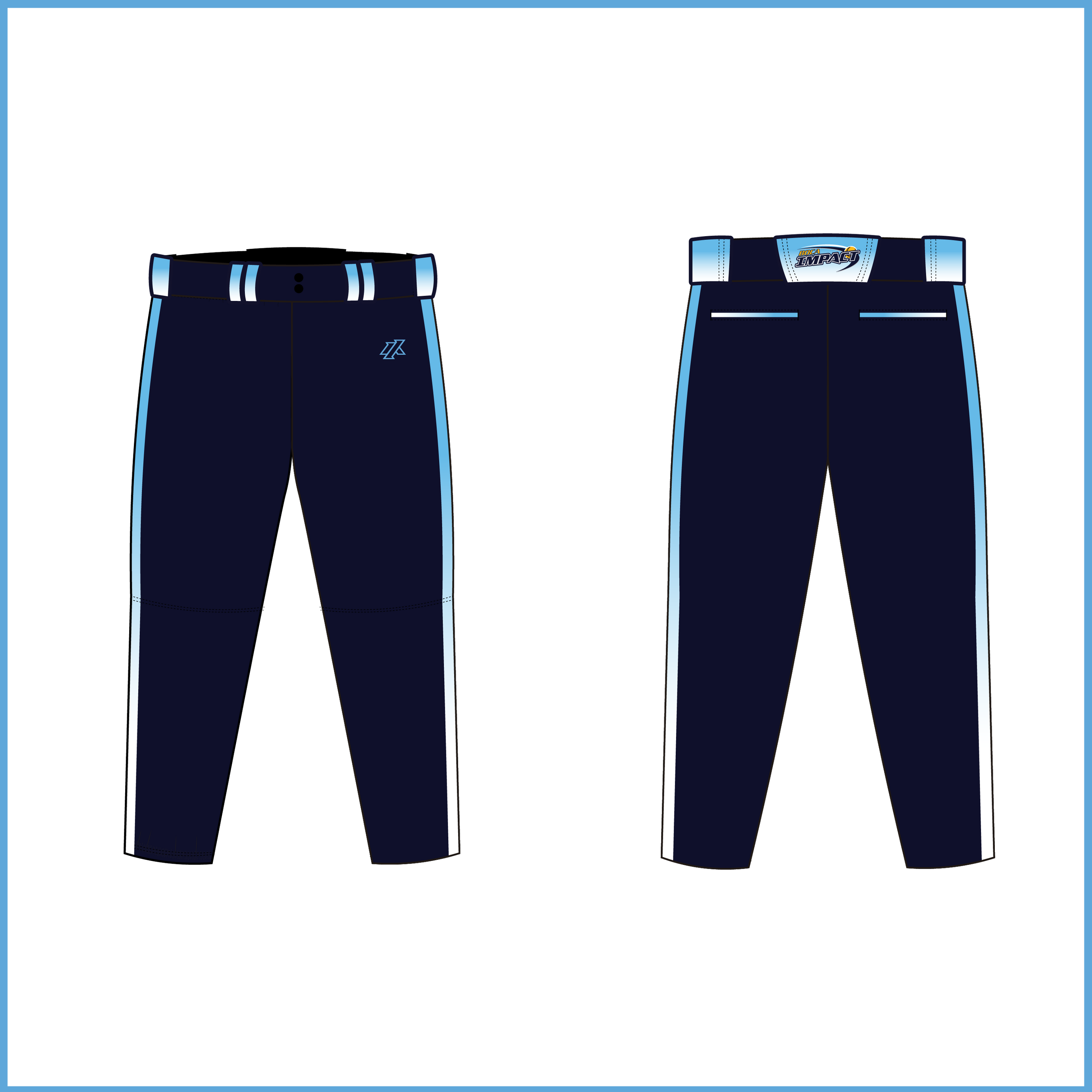 Niles 10U Navy Fade Knickers