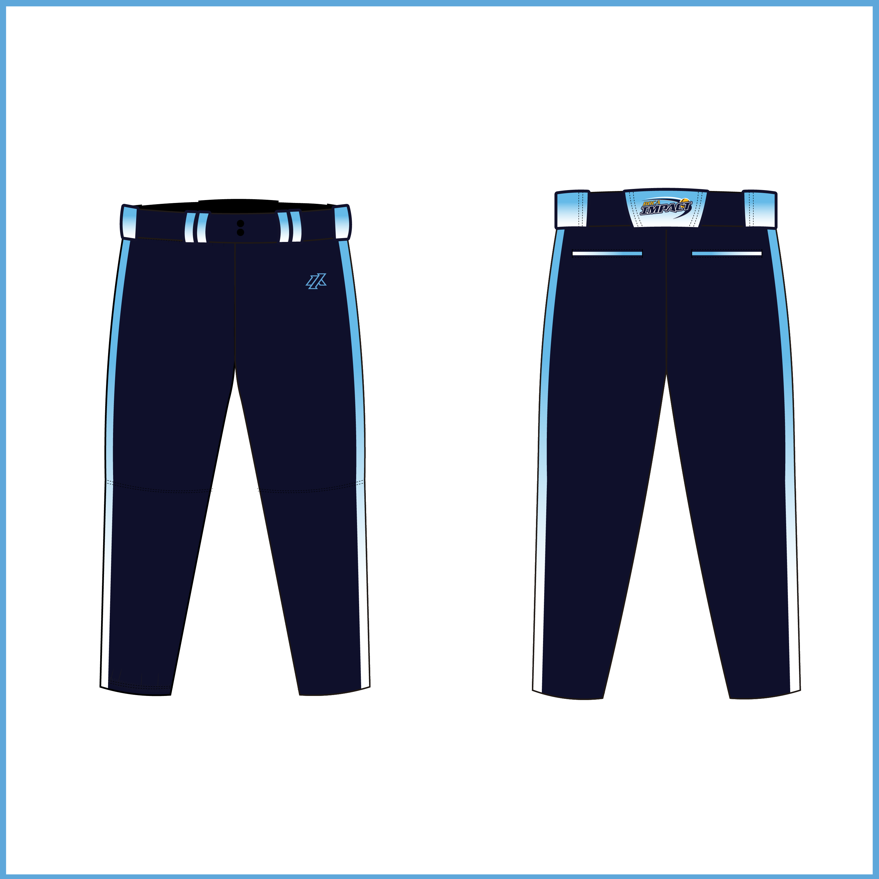Niles 10U Navy Fade Knickers