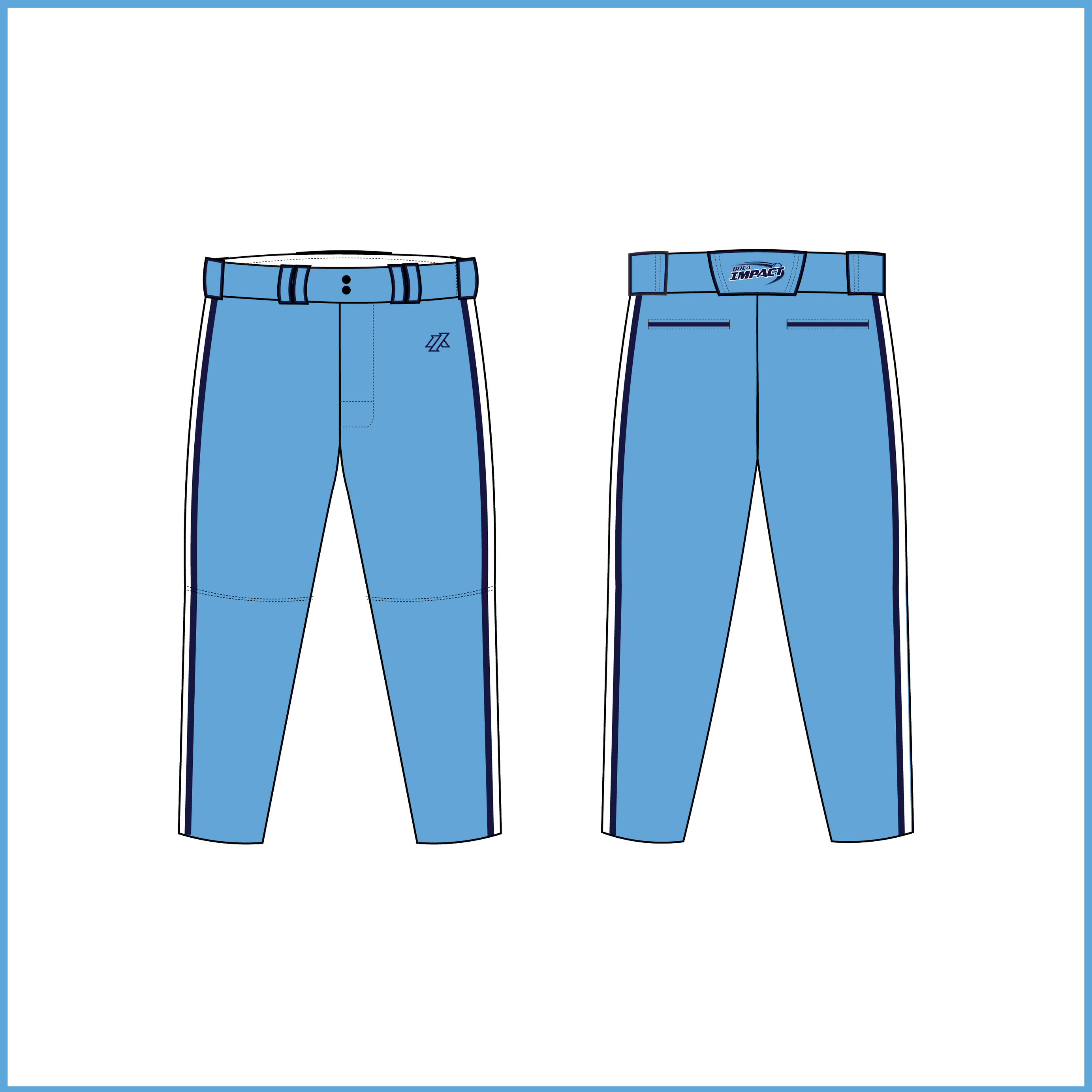 Niles 10U Light Blue Knickers