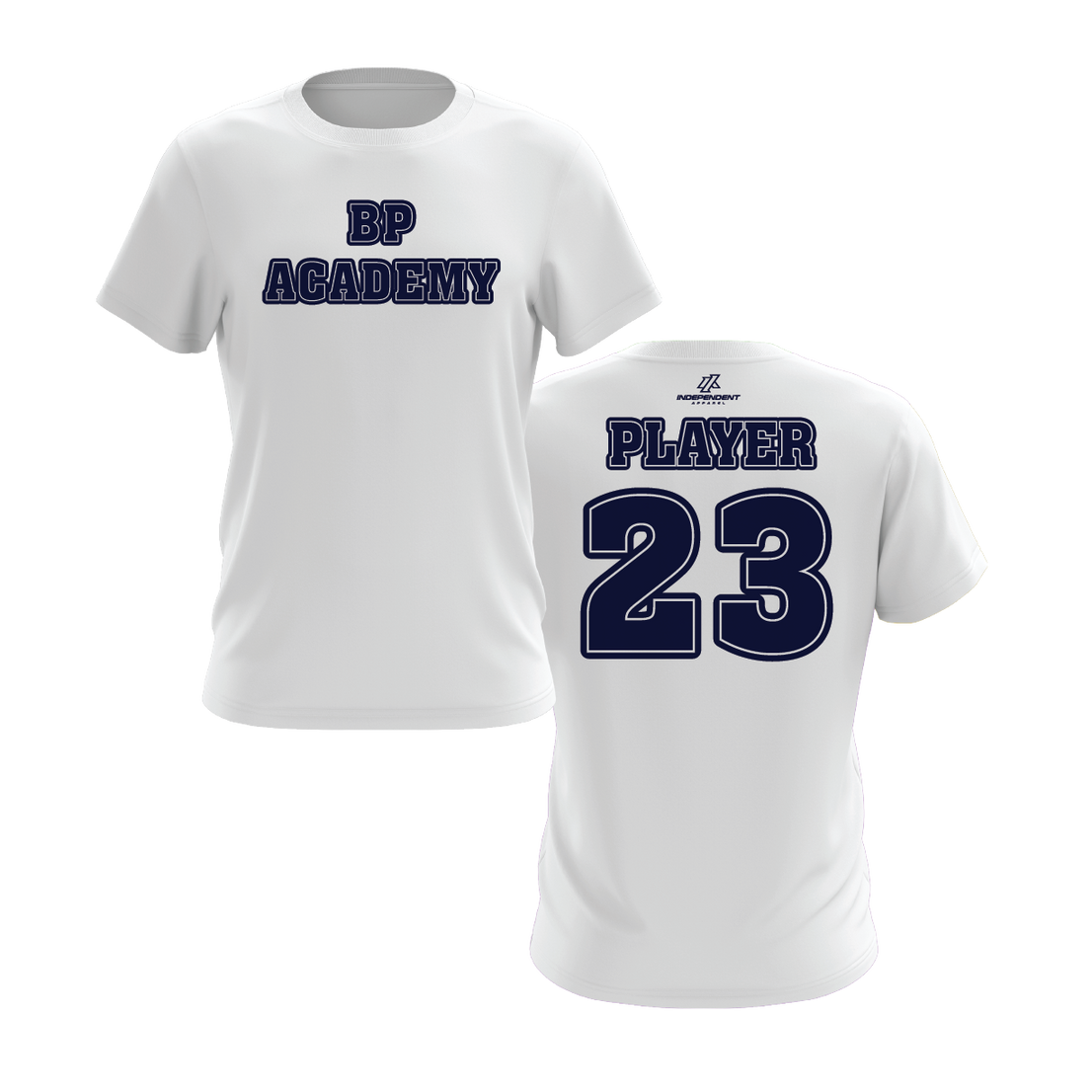 BP Academy Written Logo Short Sleeve White Shirt