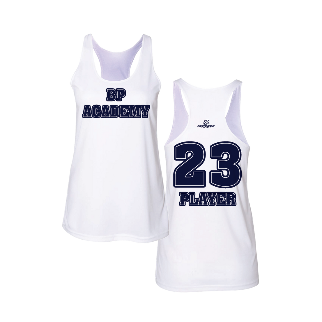 BP Academy Written Logo Women's White Tank Top