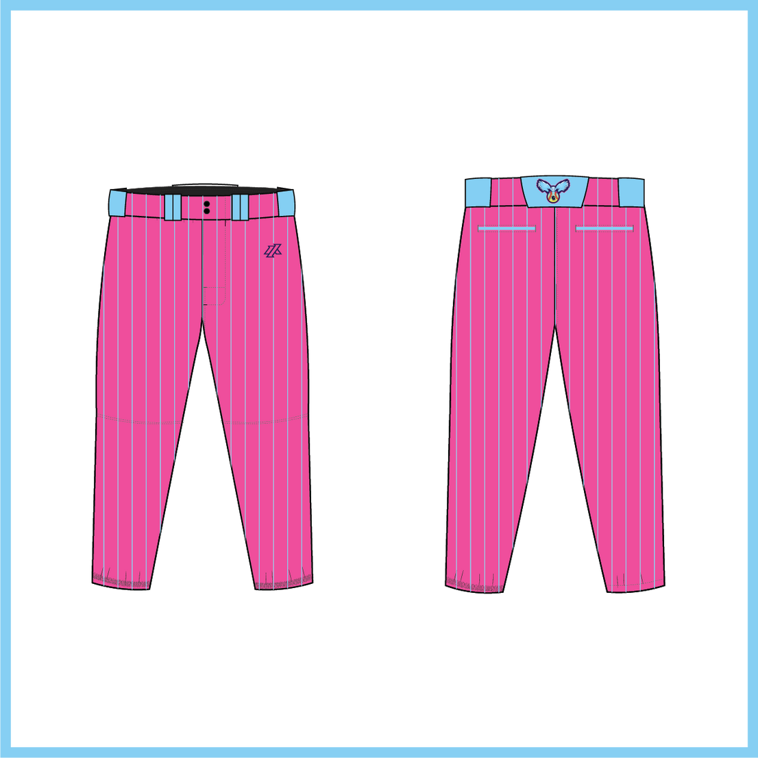 BP Academy Thunder Pink Pinstripe Knickers
