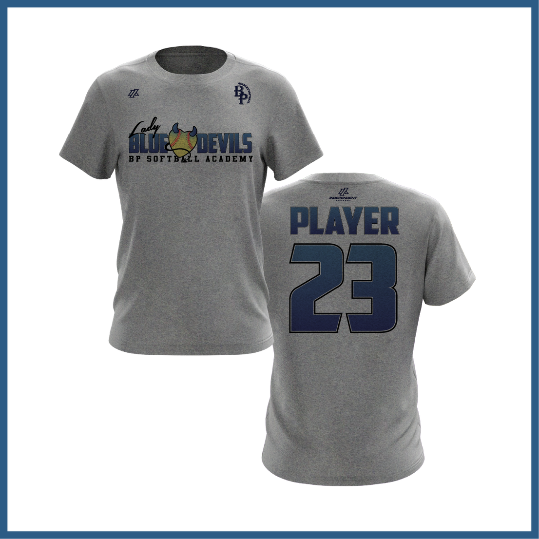 BP Lady Blue Devils Logo Short Sleeve Shirt