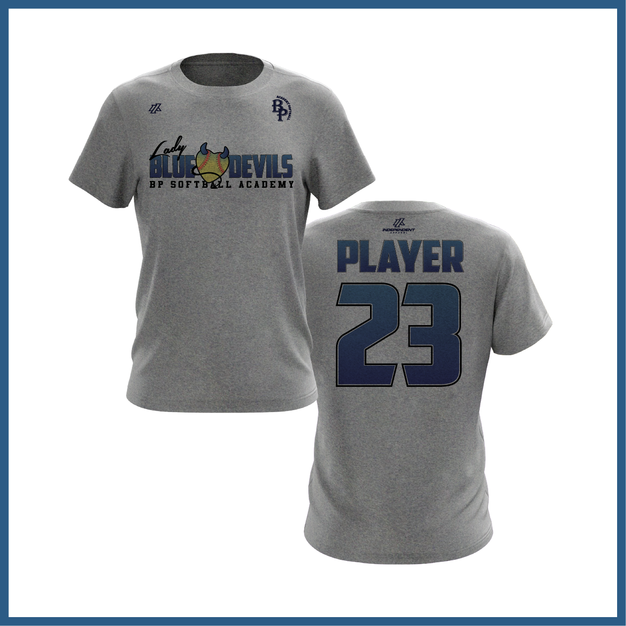 BP Lady Blue Devils Logo Short Sleeve Shirt