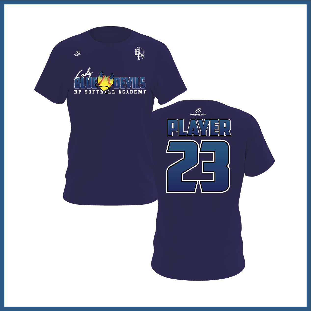BP Lady Blue Devils Logo Short Sleeve Shirt
