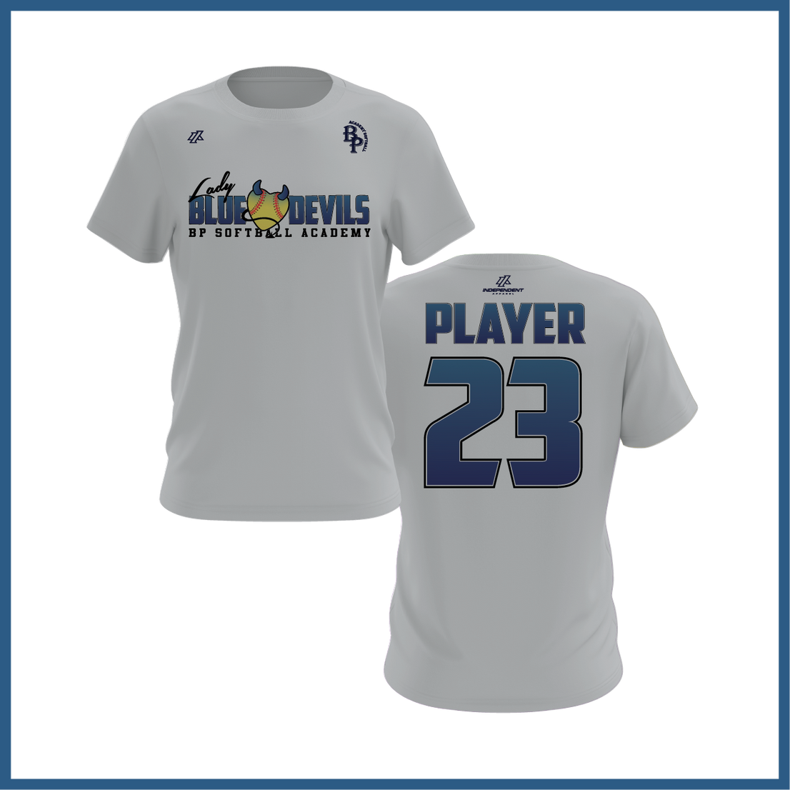 BP Lady Blue Devils Logo Short Sleeve Shirt