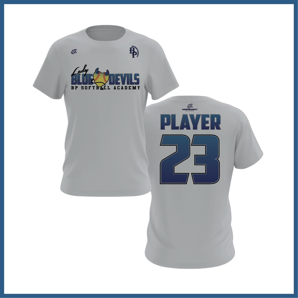 BP Lady Blue Devils Logo Short Sleeve Shirt