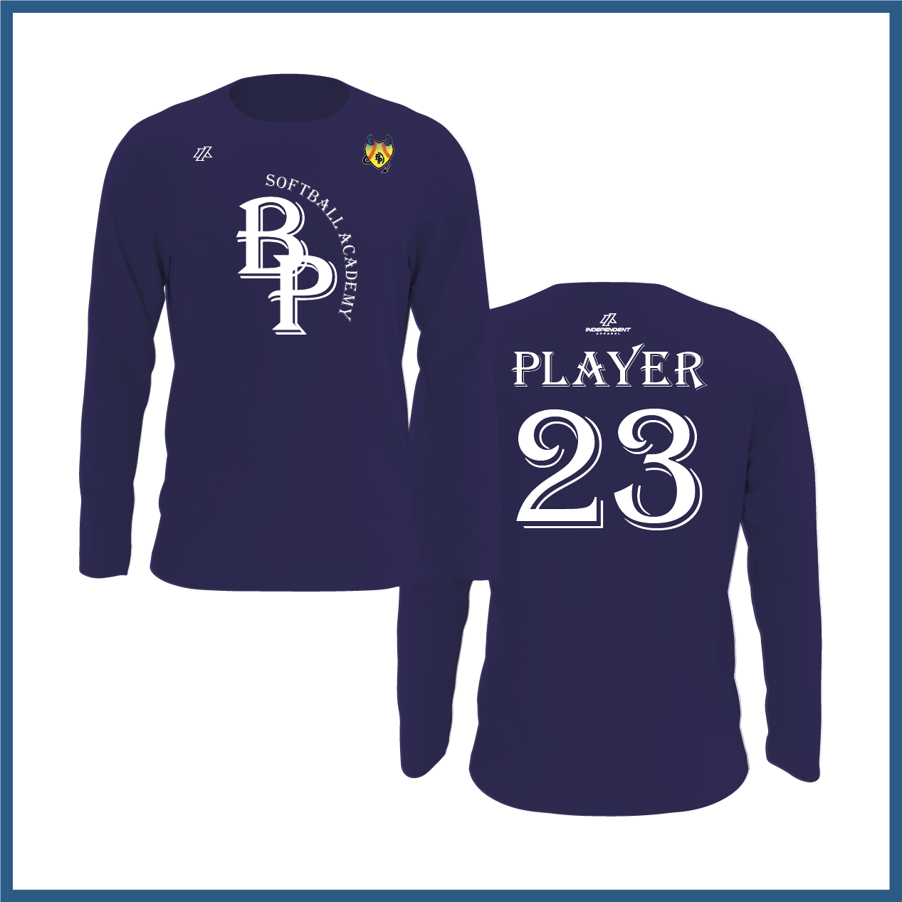BP Academy Logo Long Sleeve Shirt - Blue Devils