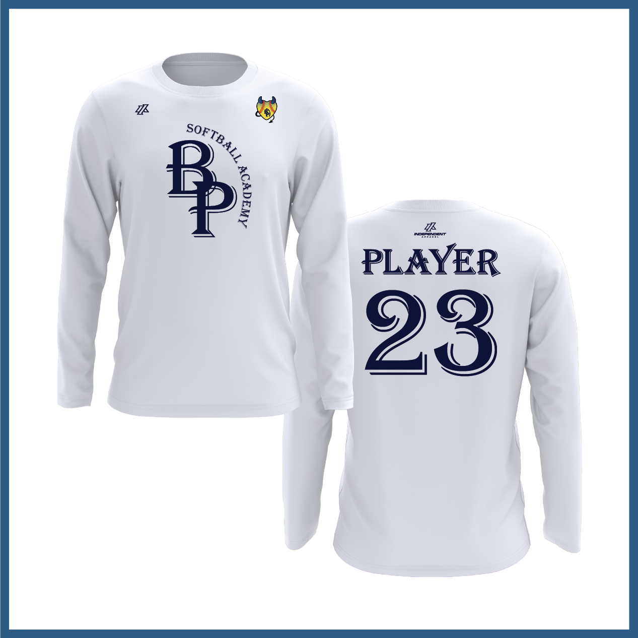 BP Academy Logo Long Sleeve Shirt - Blue Devils