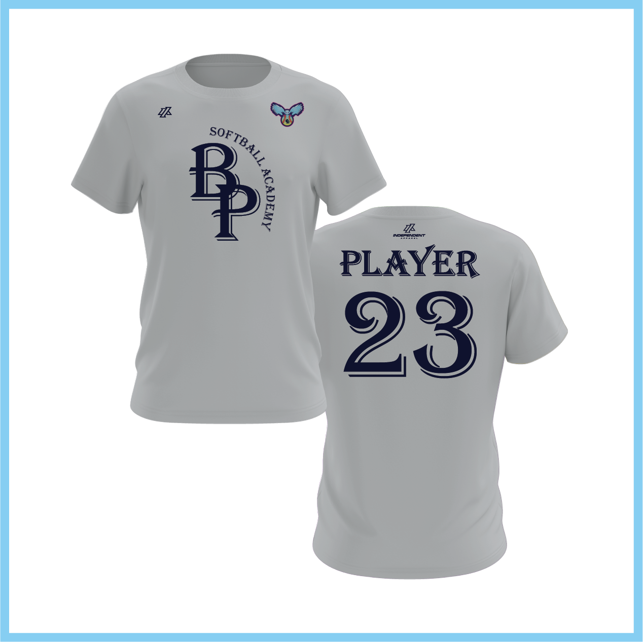 BP Softball Academy Logo Short Sleeve Shirt - Owls