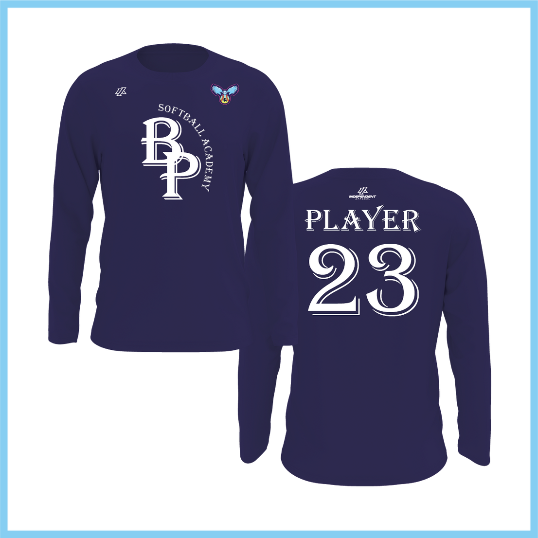 BP Softball Academy Logo Long Sleeve Shirt - Owls