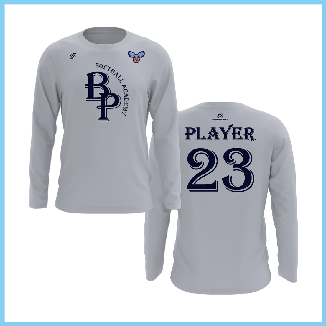 BP Softball Academy Logo Long Sleeve Shirt - Owls