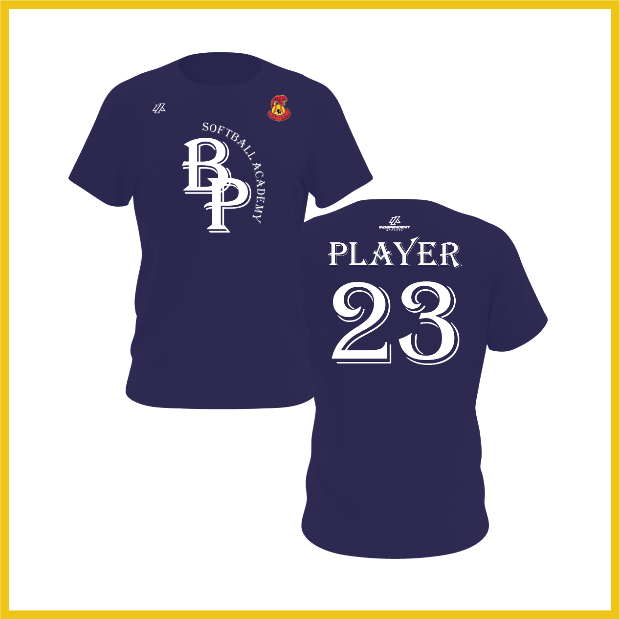 BP Softball Academy Logo Short Sleeve Shirt - Vipers