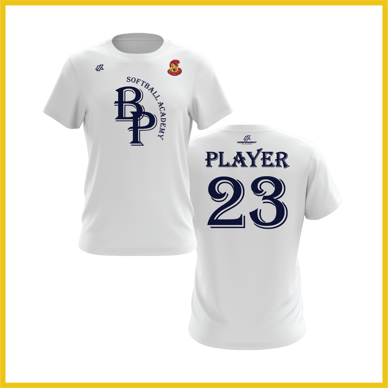 BP Softball Academy Logo Short Sleeve Shirt - Vipers