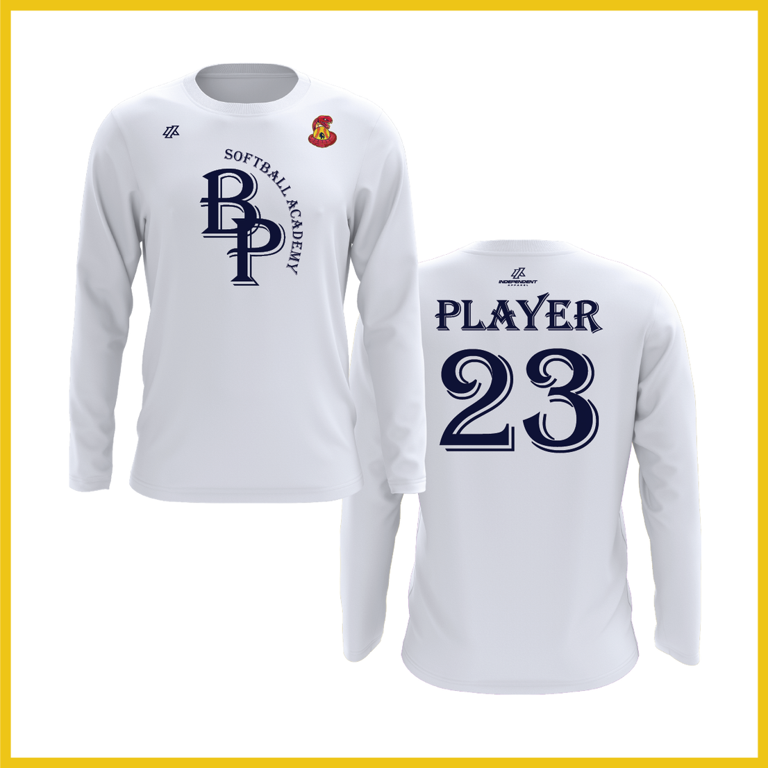 BP Softball Academy Logo Long Sleeve Shirt - Vipers