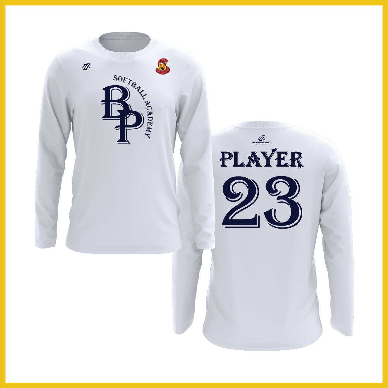 BP Softball Academy Logo Long Sleeve Shirt - Vipers