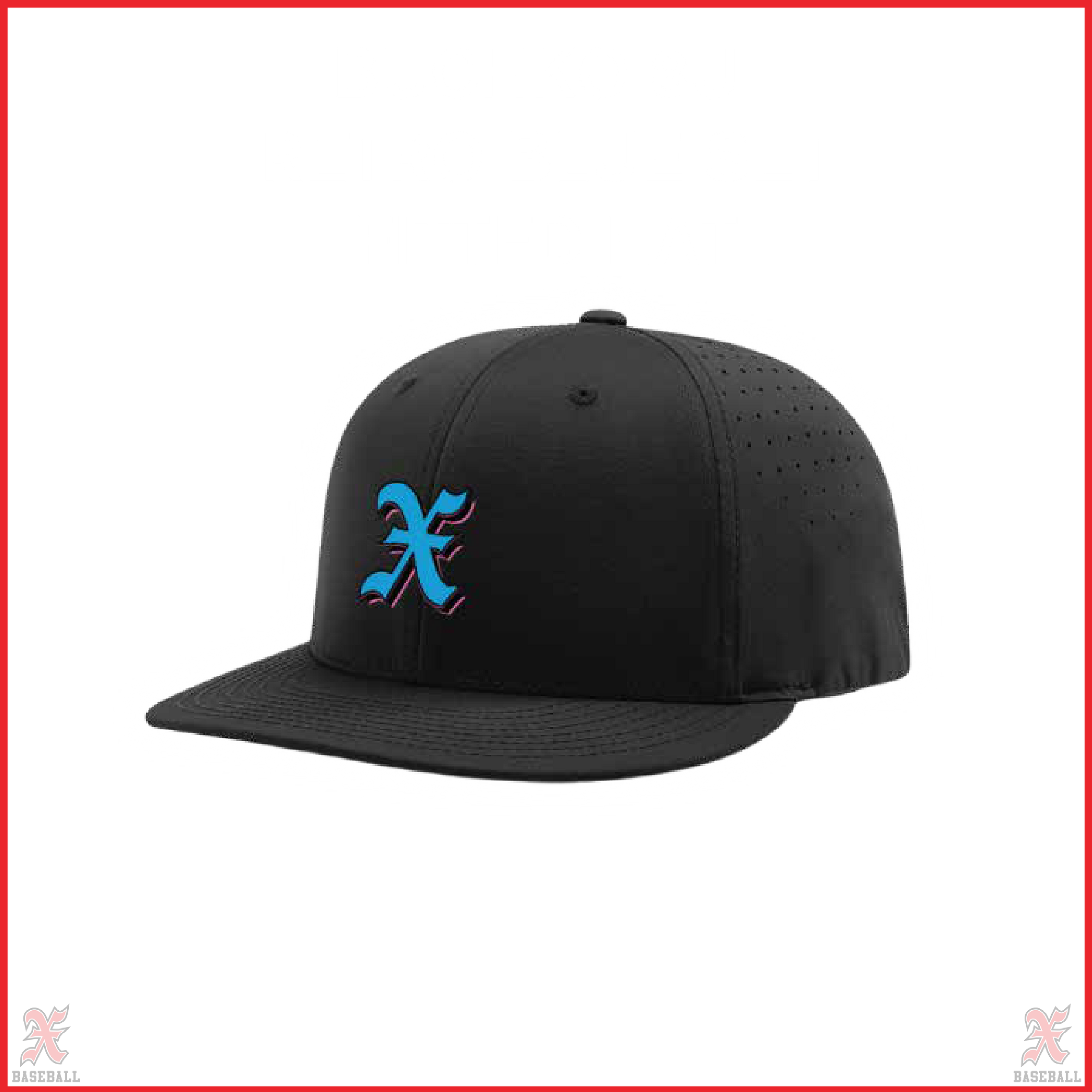 Buchko 8U Blue X Black Fitted Hat