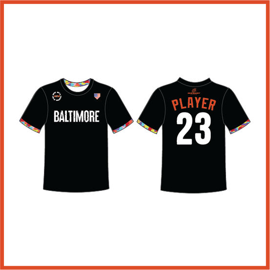WBYB Baltimore Fan Gear Replica Jersey (3-4 WEEK TURNAROUND)