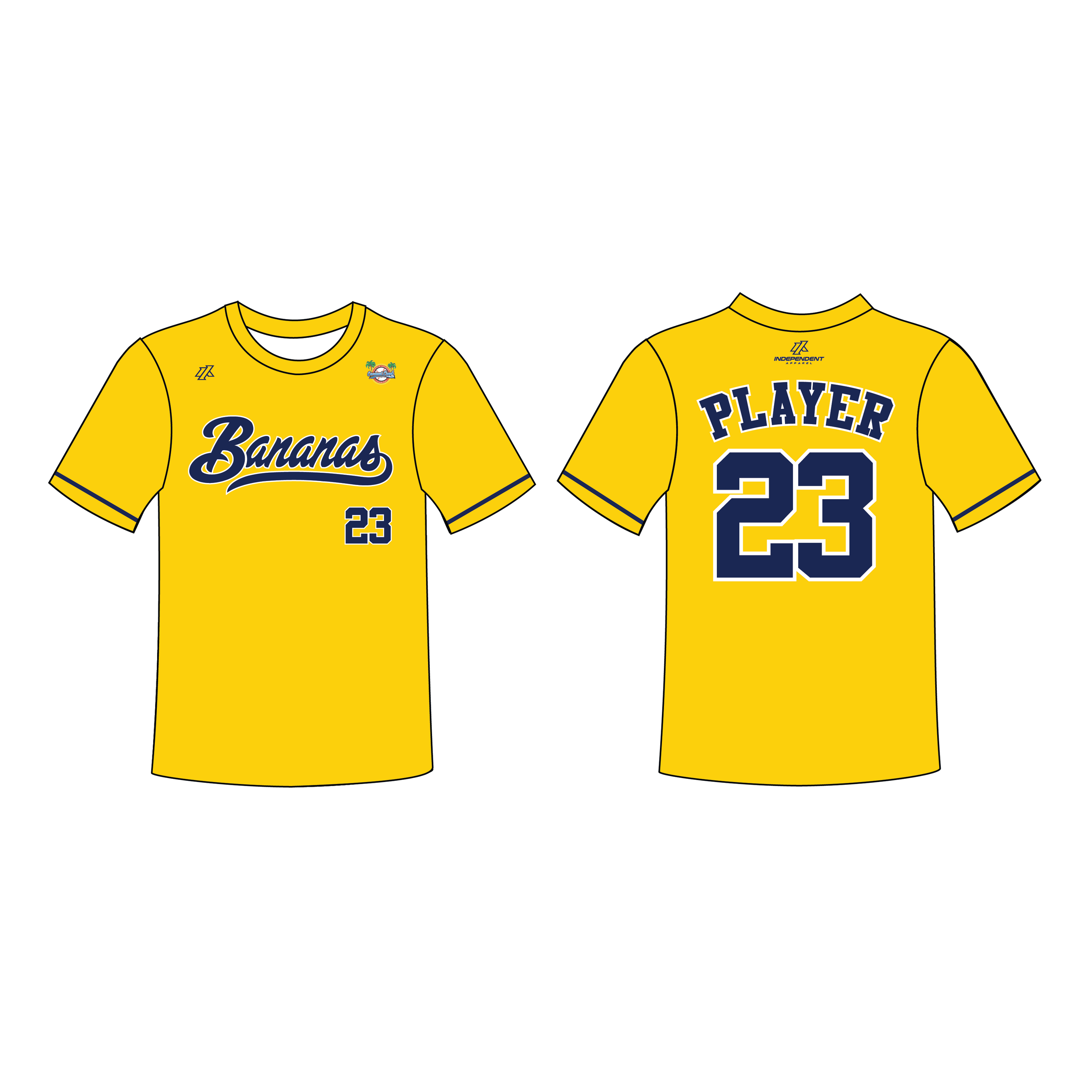 CCLL Bananas Custom Jersey (ORDERS END SEPT. 22ND)