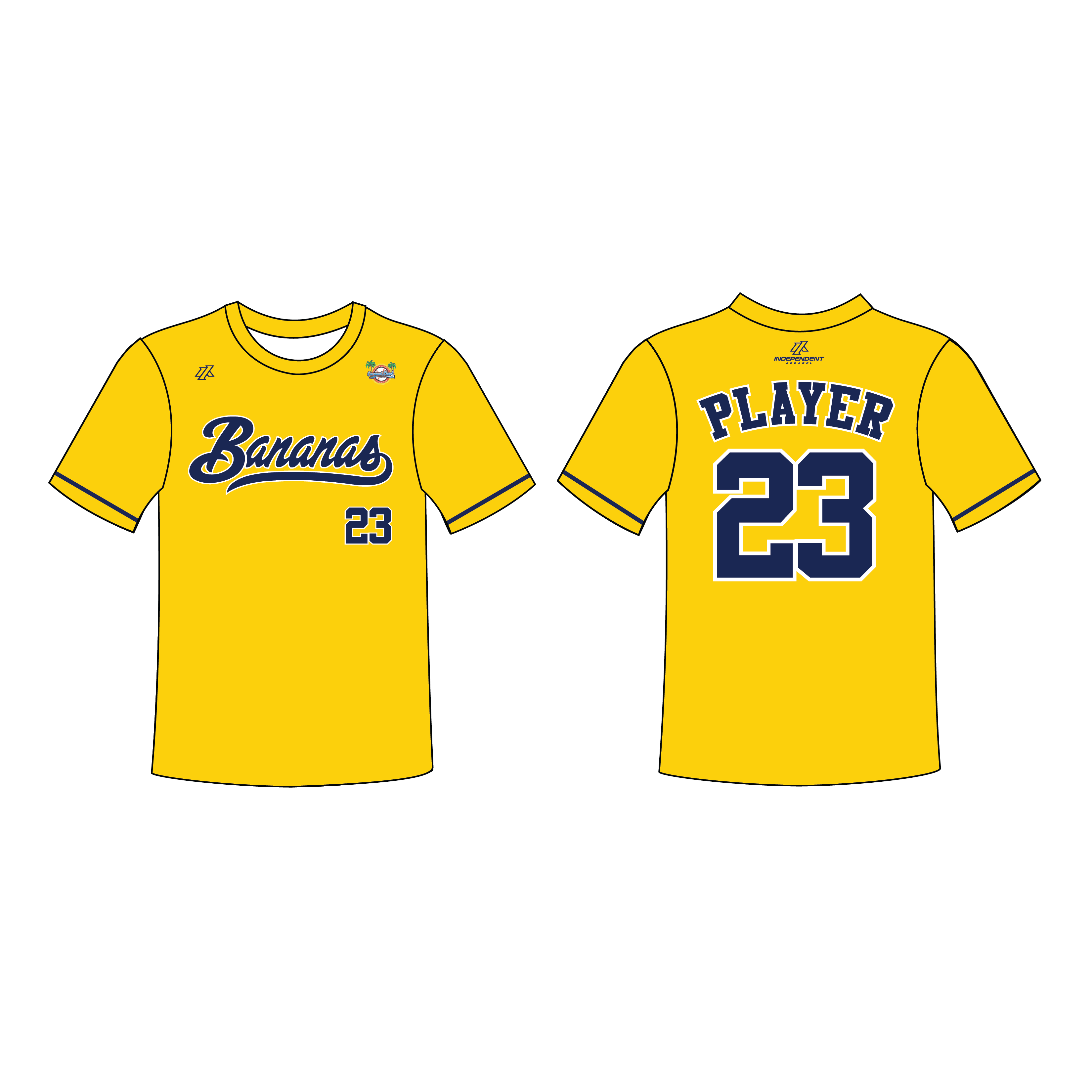 CCLL Bananas Custom Jersey (ORDERS END SEPT. 22ND)