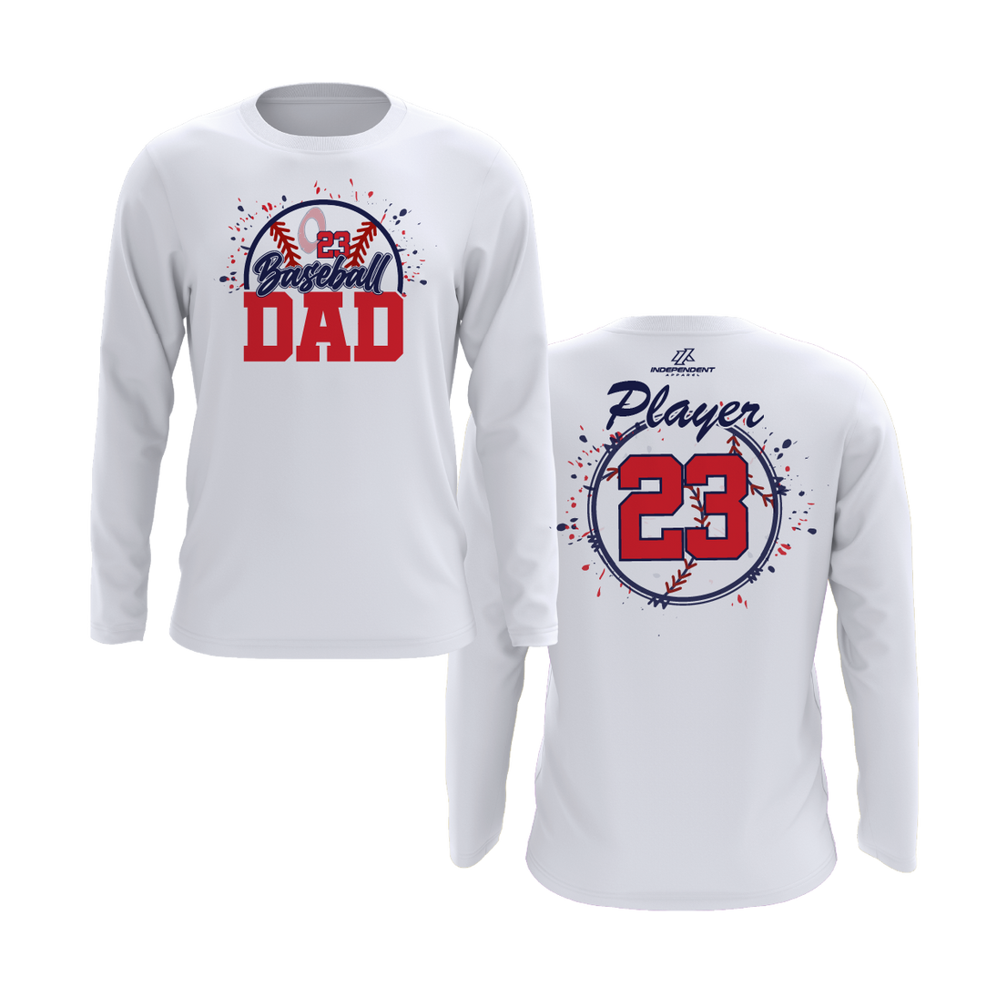 Okeeheelee Baseball Dad Long Sleeve Shirt
