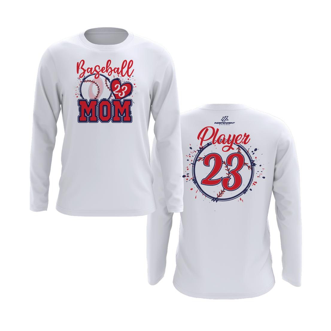 Okeeheelee Baseball Mom Long Sleeve Shirt