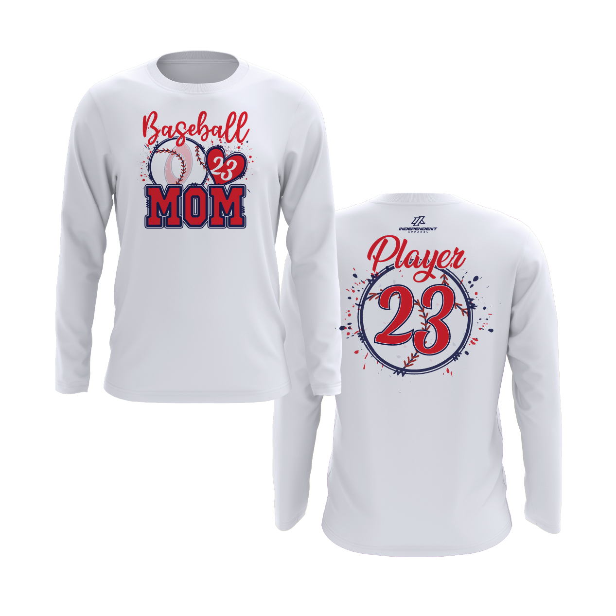 Okeeheelee Baseball Mom Long Sleeve Shirt