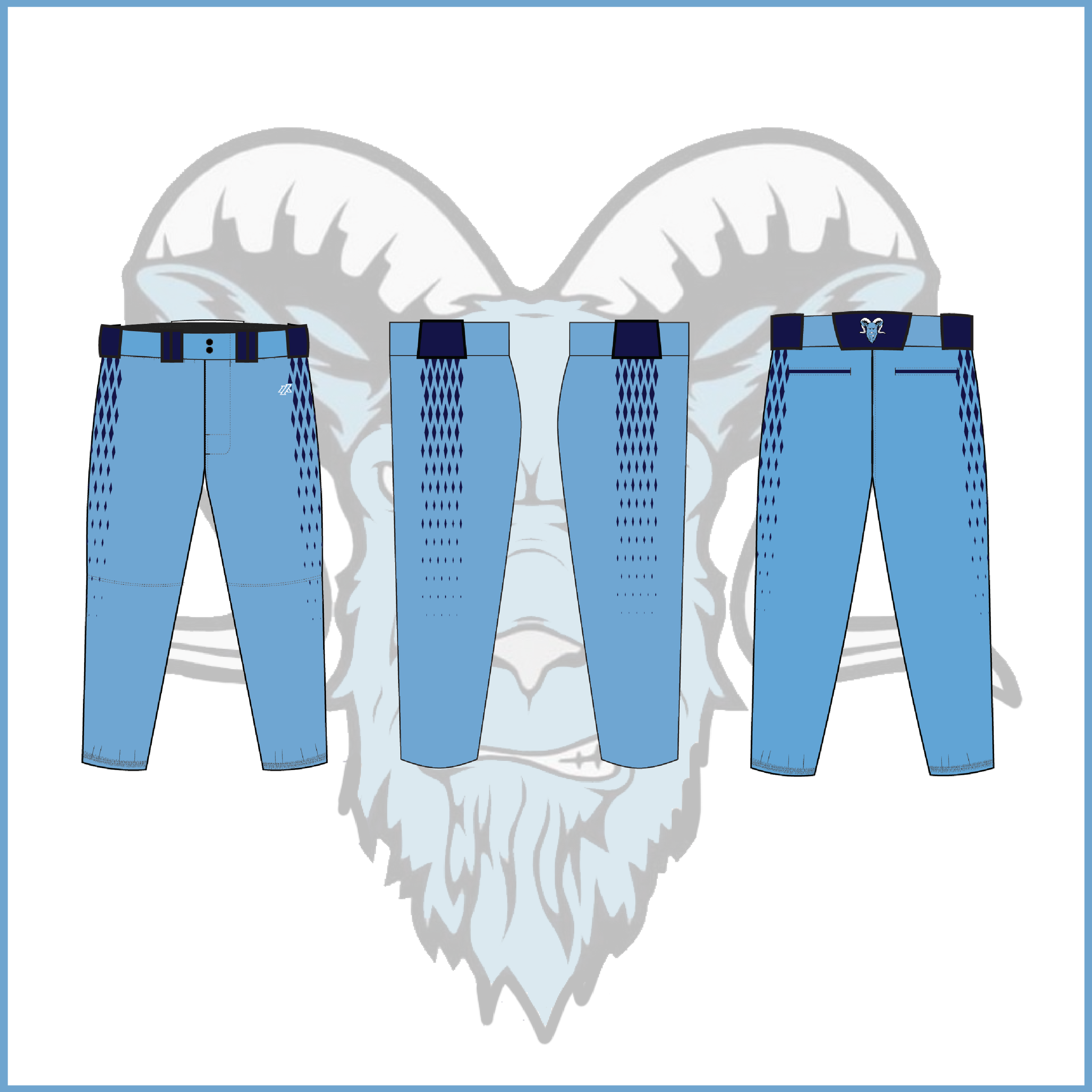 Billy Goats 11U Blue Light Blue Spring 2026 Uniform Pants/Knickers