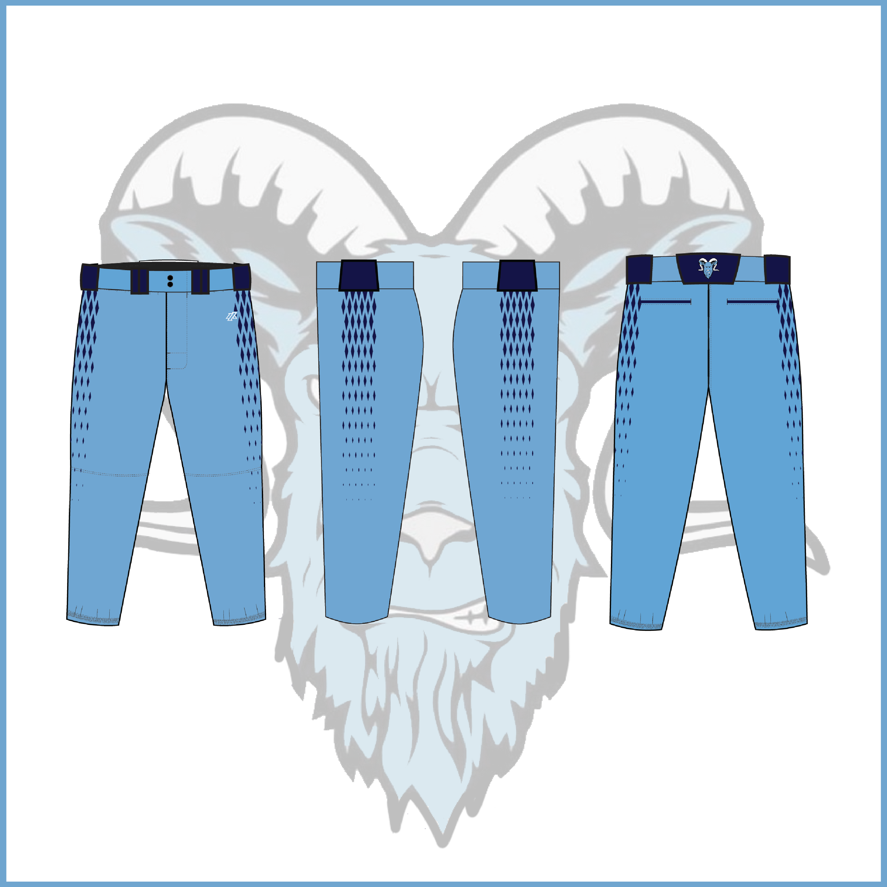 Billy Goats 11U Blue Light Blue Spring 2026 Uniform Pants/Knickers