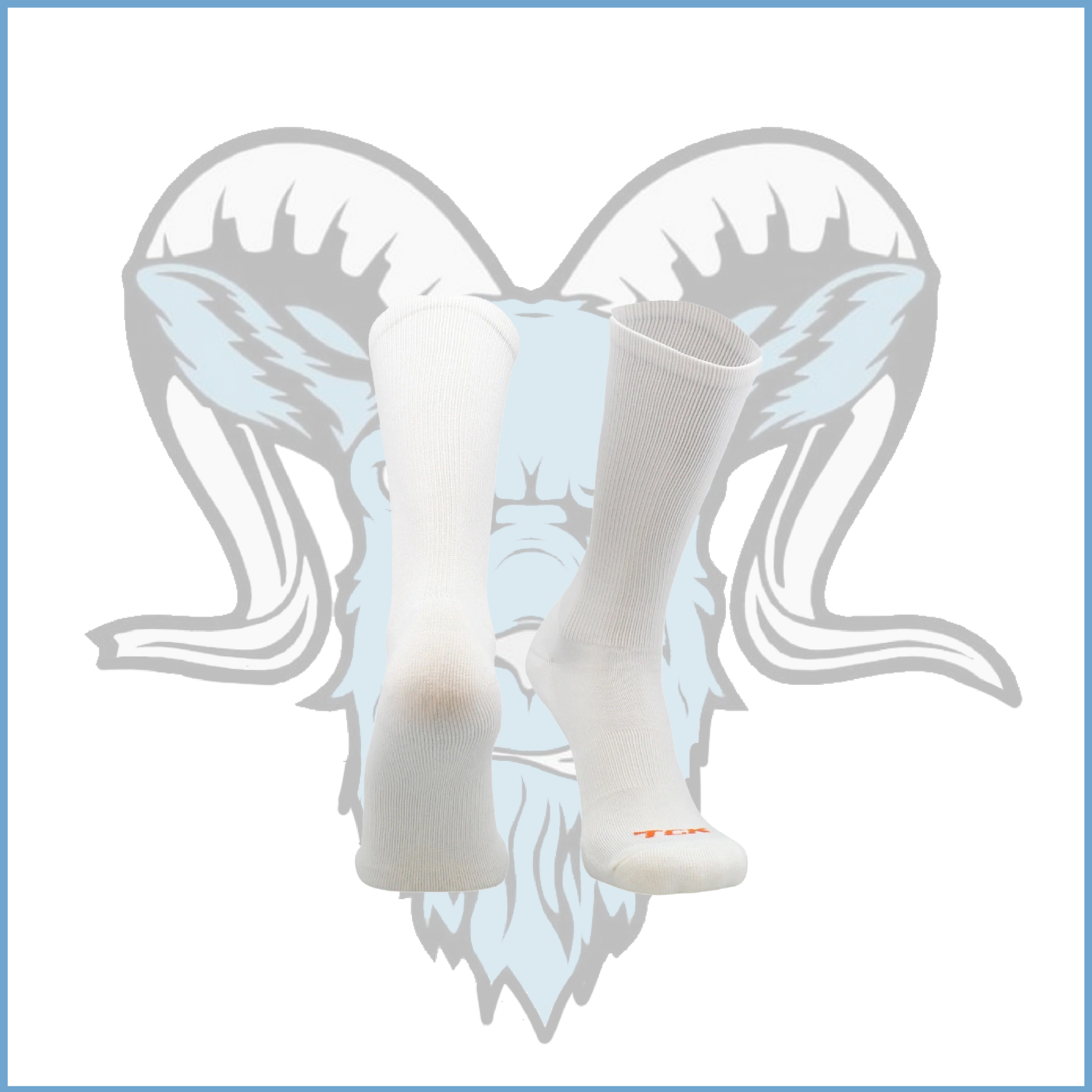 Billy Goats 10U White White Socks