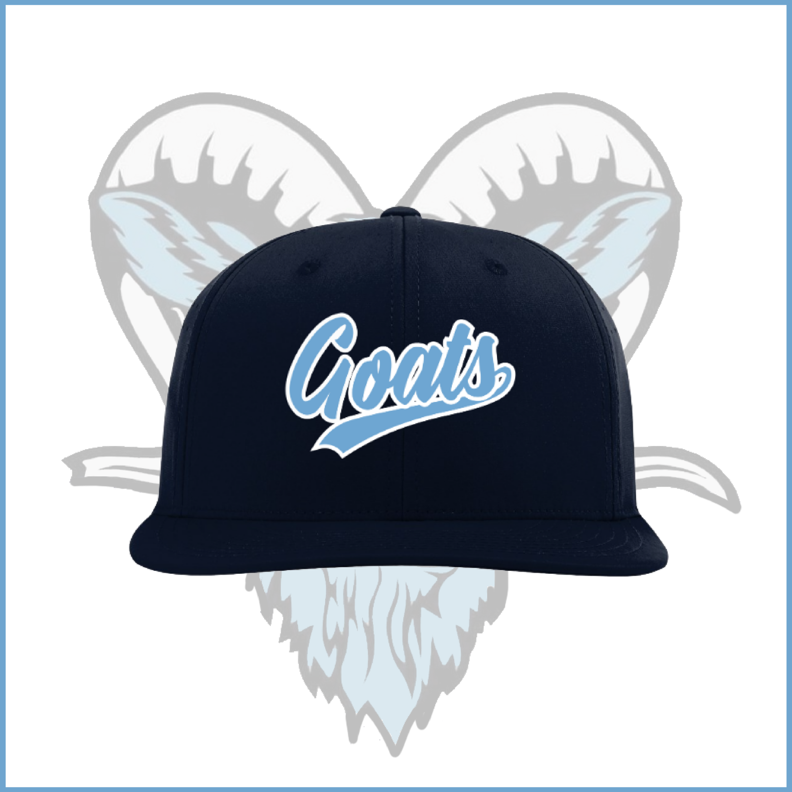 Billy Goats 11U Blue Goats Script Navy Fitted Hat
