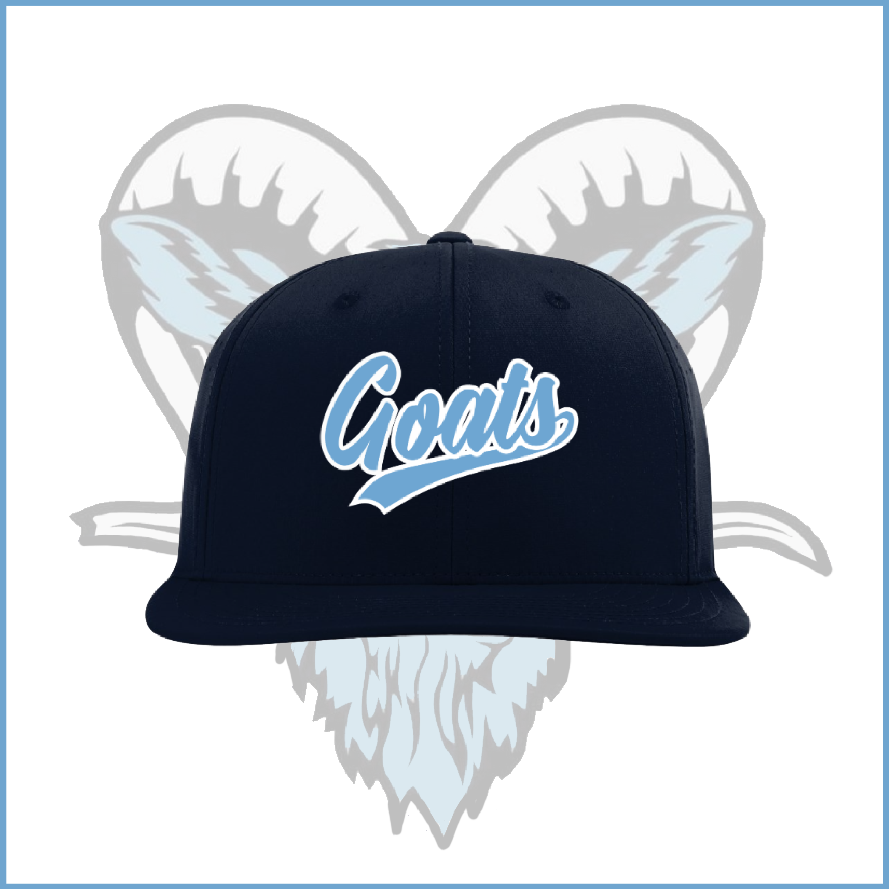 Billy Goats 11U Blue Goats Script Navy Fitted Hat