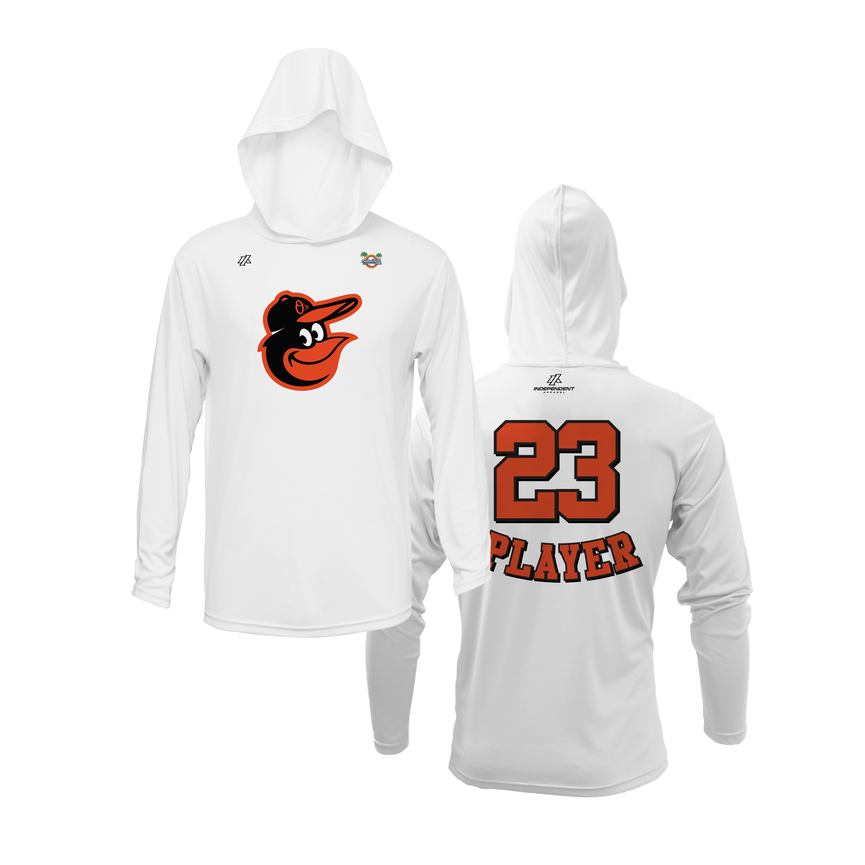 CCLL Orioles Bird Logo Lightweight Hoodie