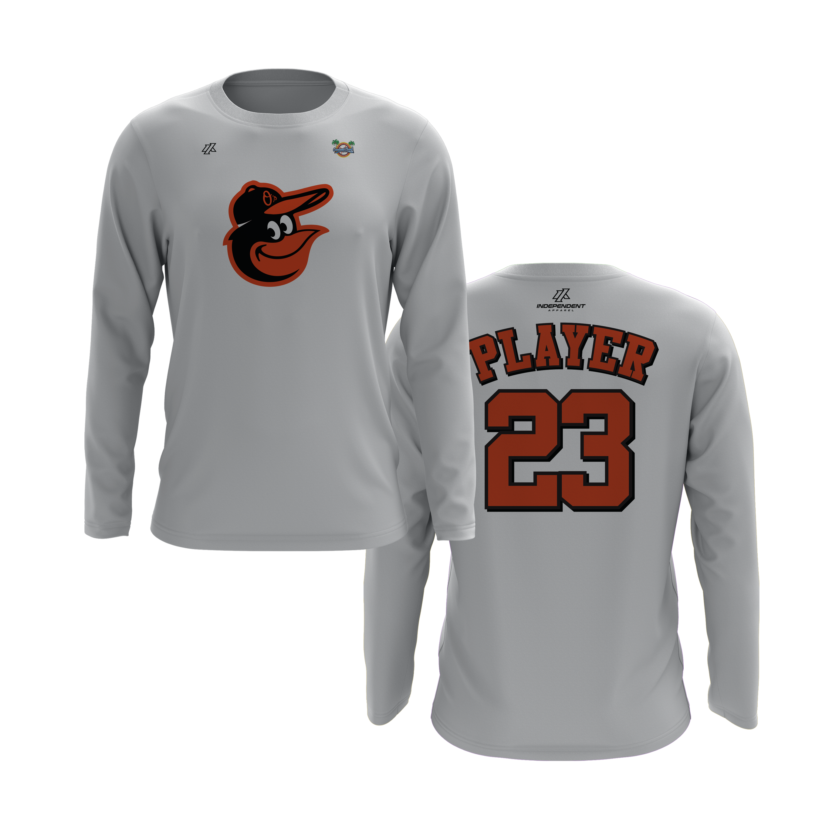 CCLL Orioles Bird Long Sleeve Shirt