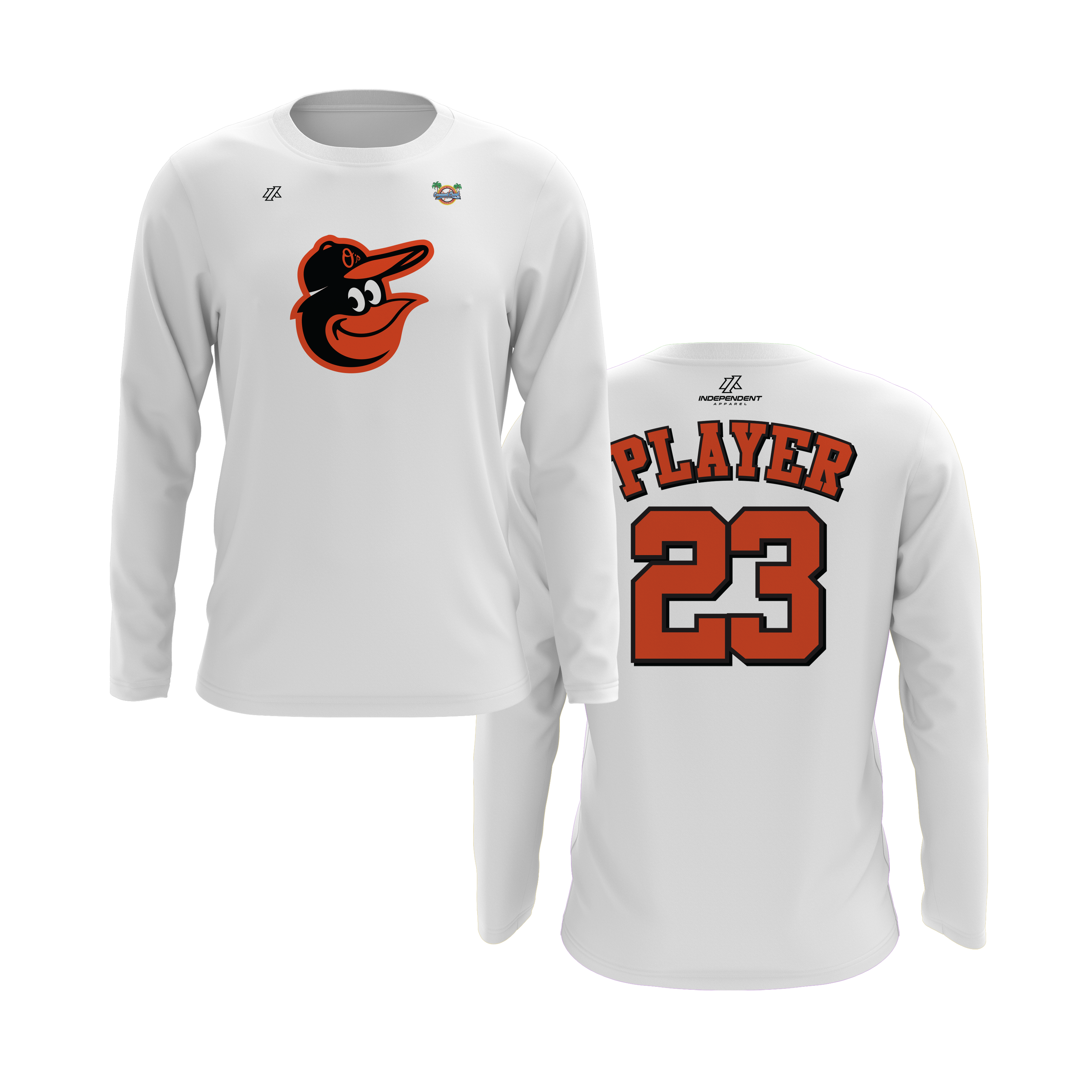 CCLL Orioles Bird Long Sleeve Shirt